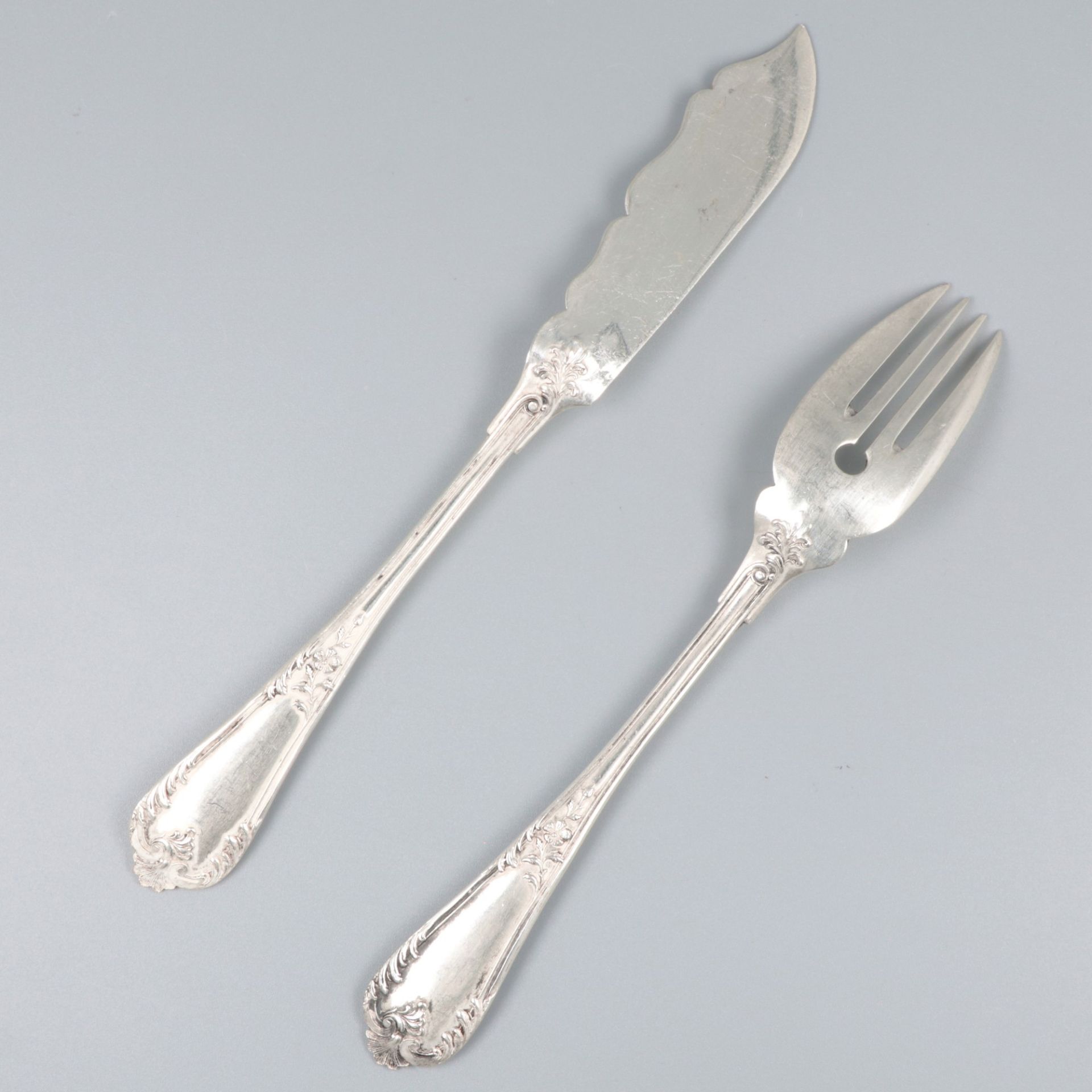 12-piece set fish cutlery silver. - Image 5 of 6