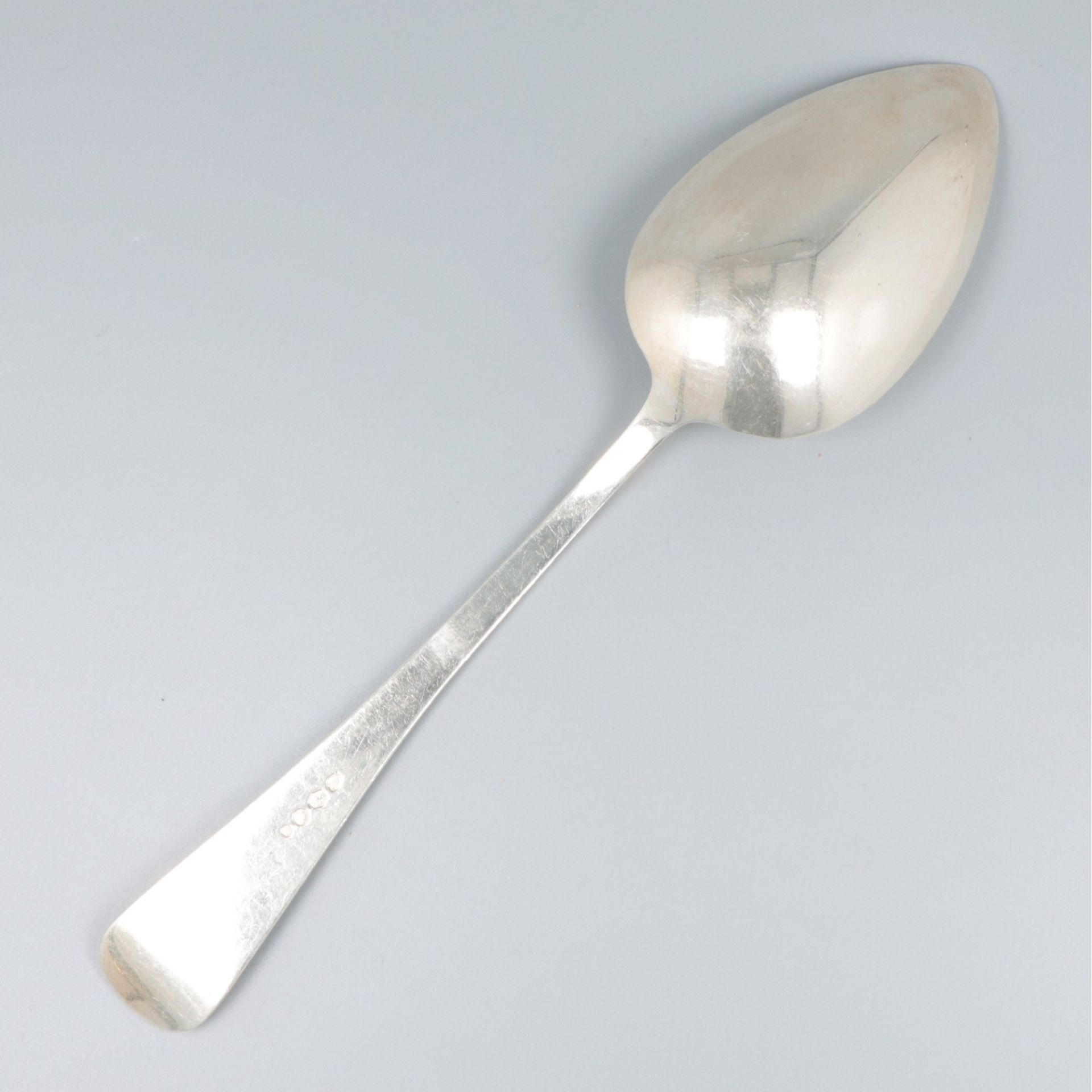 2-piece set vegetable serving spoons "Haags Lofje", silver. - Image 3 of 6