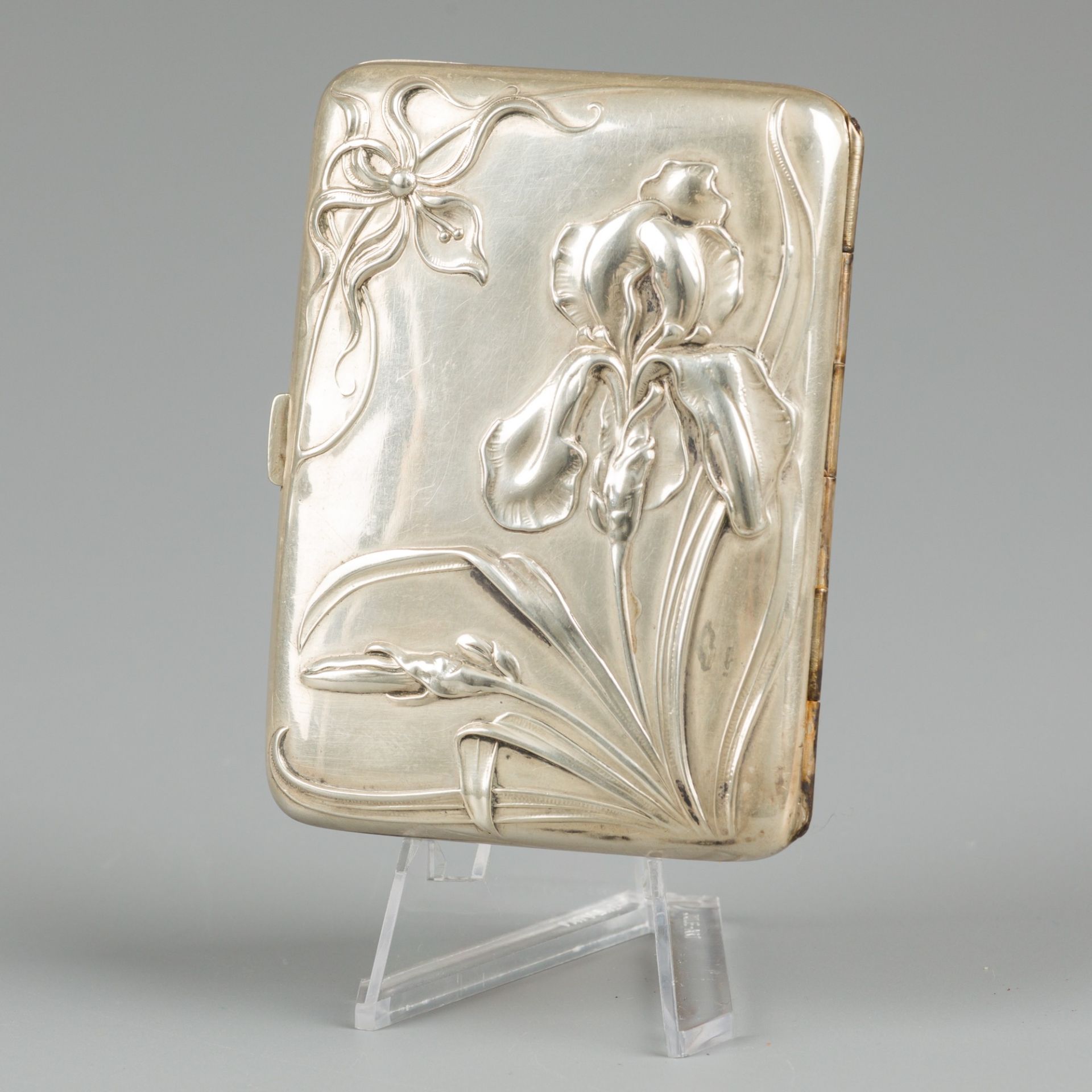 Art Nouveau cigarette case silver. - Image 2 of 6