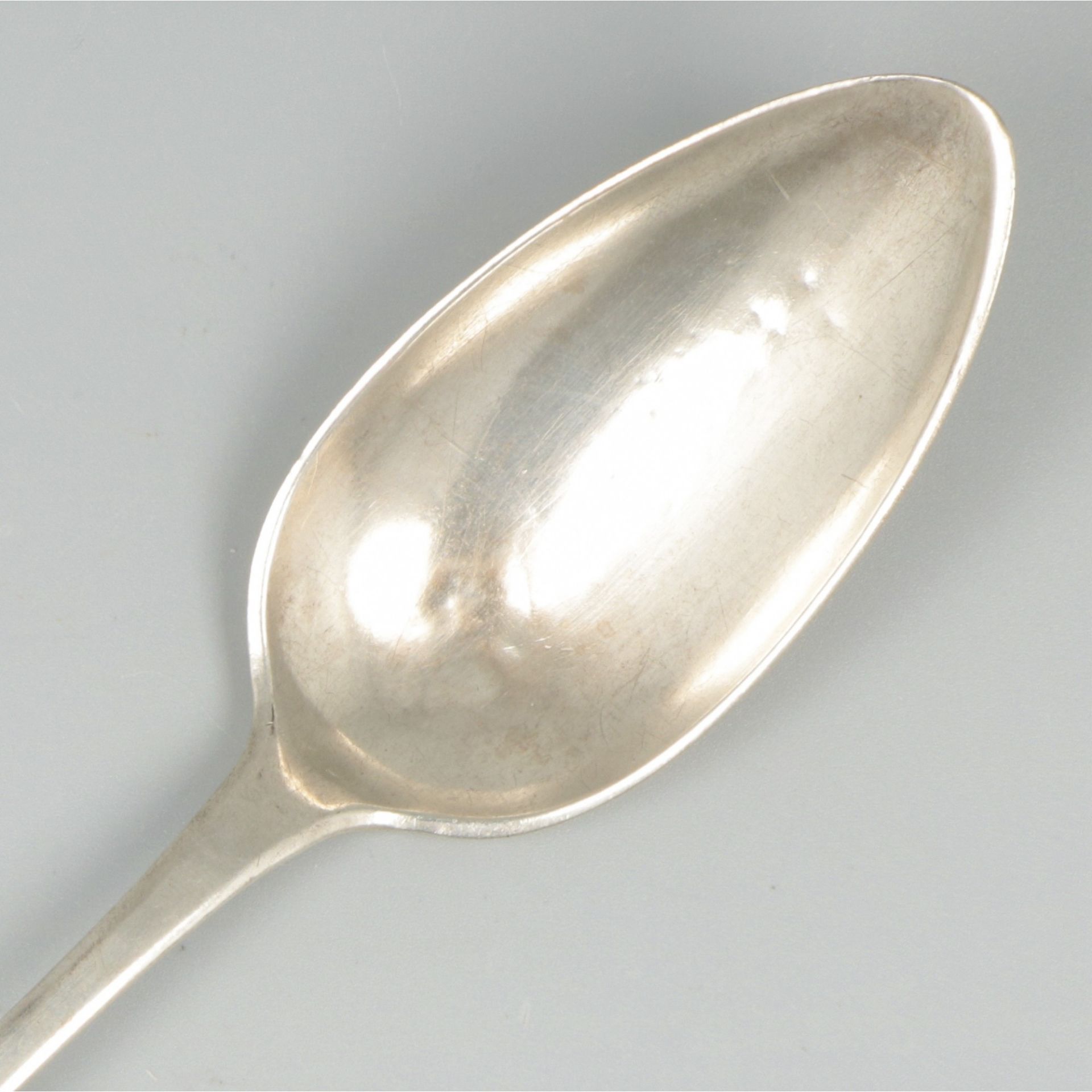 Silver dinner spoon, Wilhelm Hirschberger, Austria ca. 1825-35. - Image 4 of 7