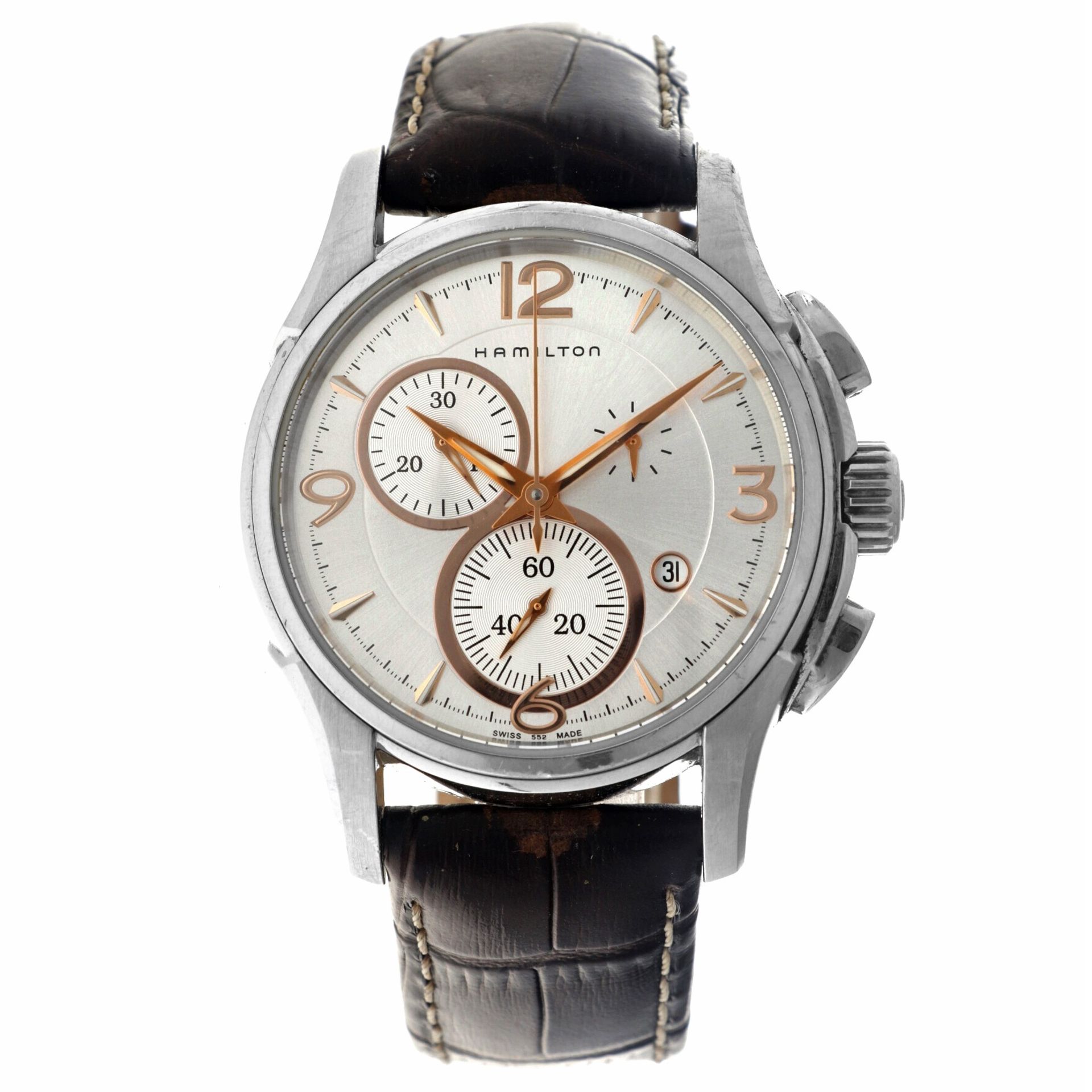 No Reserve - Hamilton Jazzmaster H326120 - Men's watch.