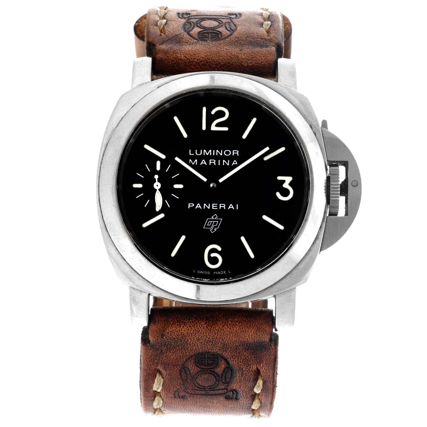 No Reserve - Panerai Luminor Marina Logo PAM00005 - Men's watch - 2009.