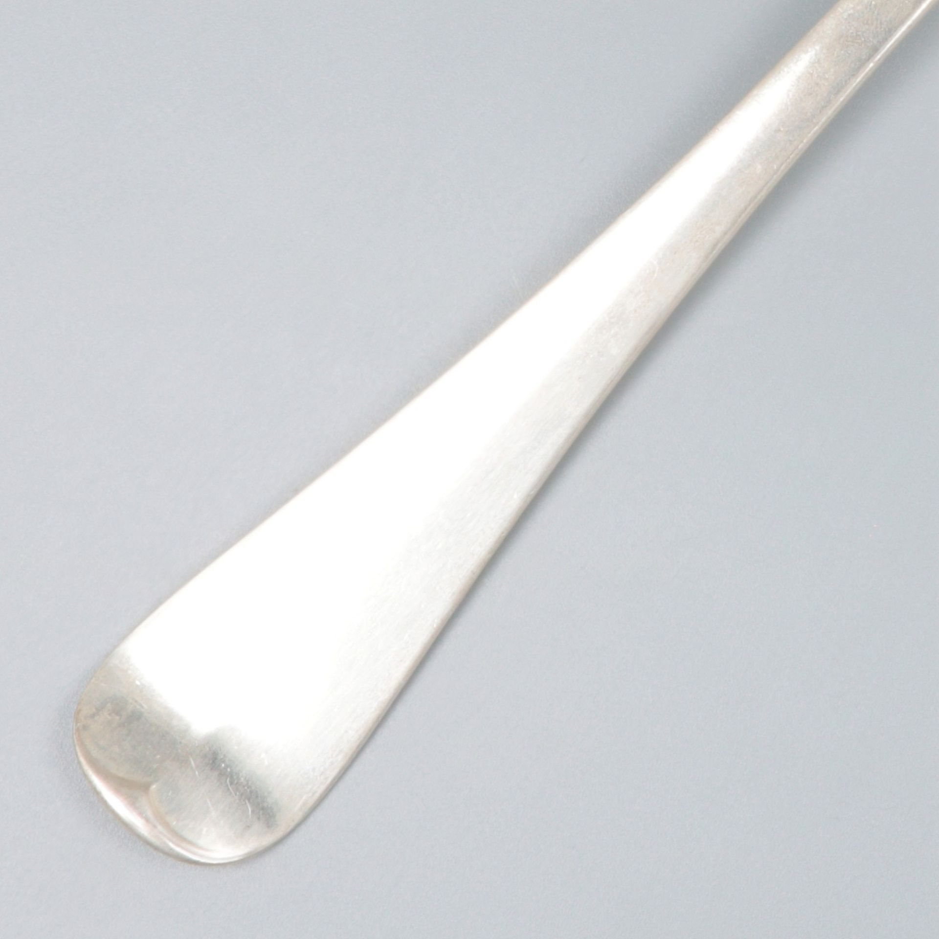 Meat serving fork "Haags Lofje" silver. - Image 4 of 6