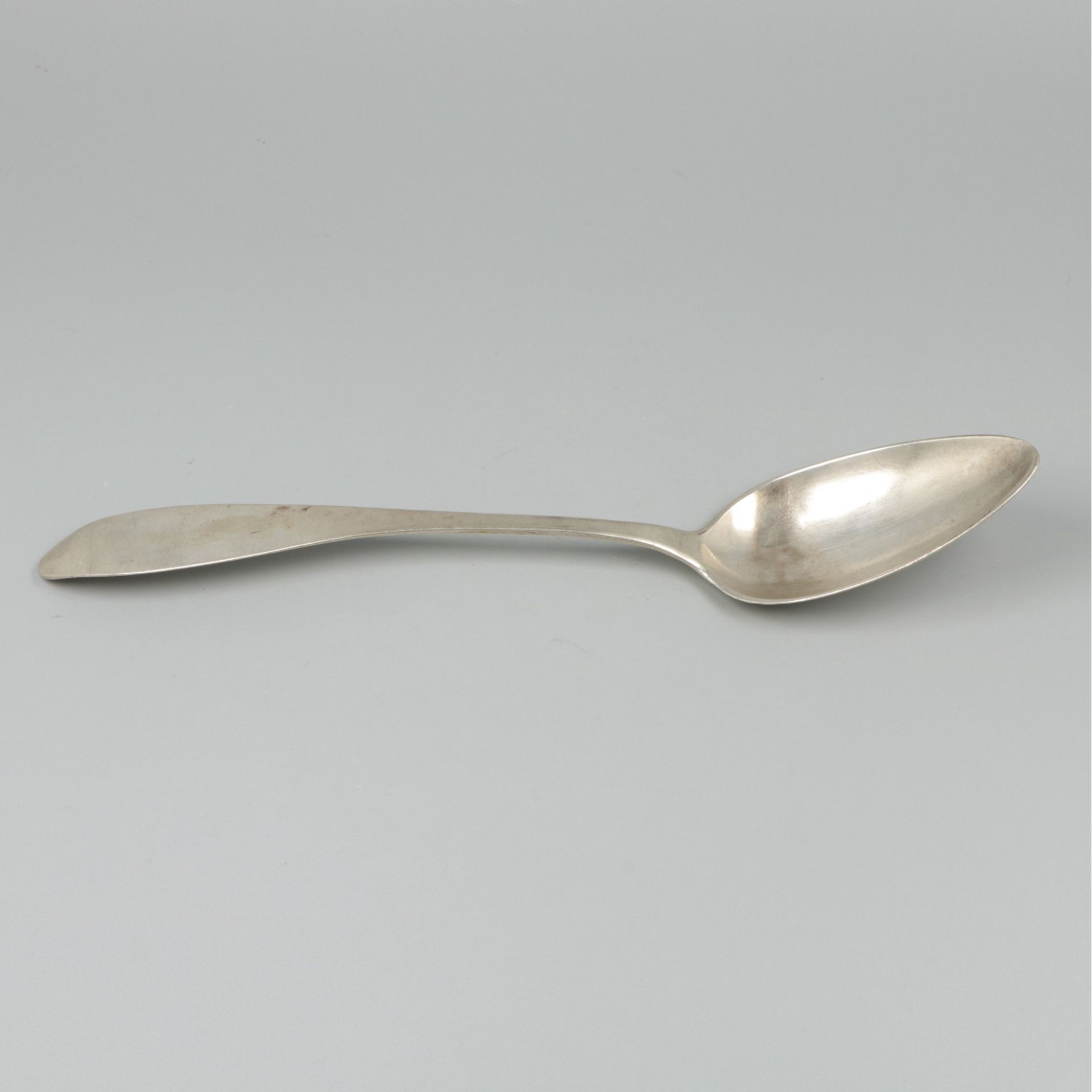 Silver dinner spoon, Wilhelm Hirschberger, Austria ca. 1825-35. - Image 3 of 7