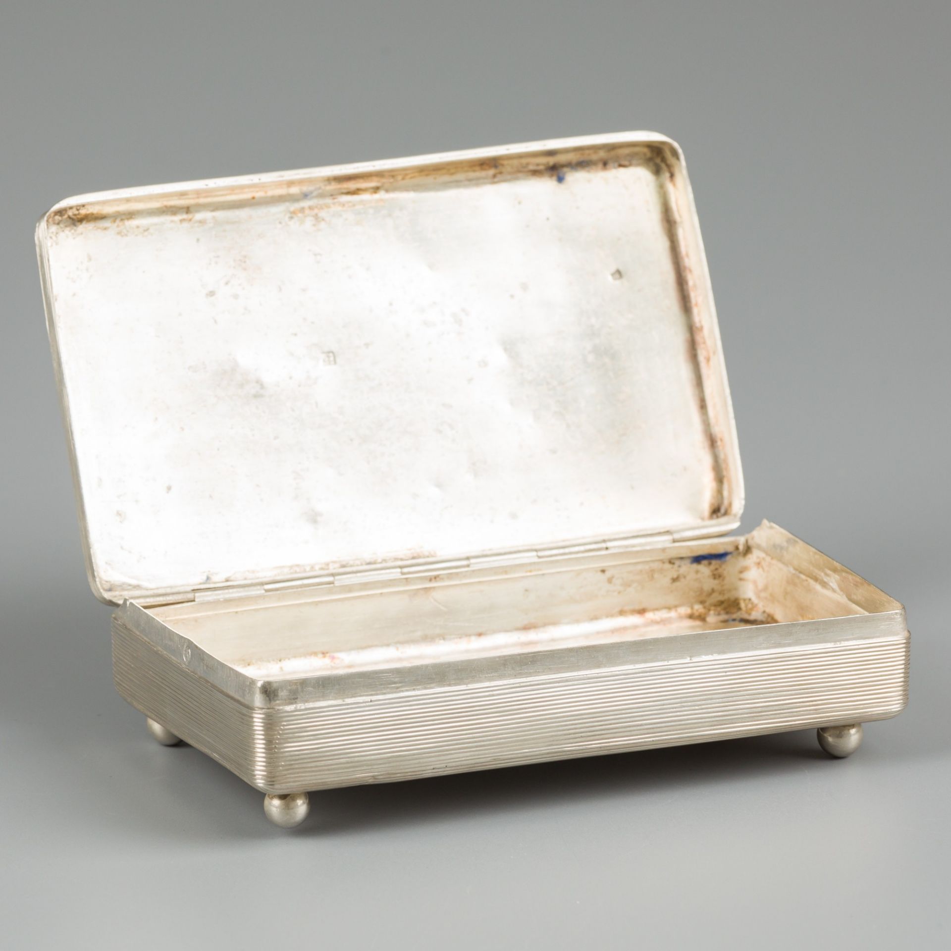 Teaspoon box / tobacco box silver. - Image 2 of 8