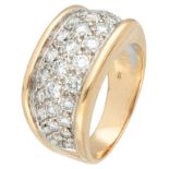 18K Yellow gold ring set with approx. 0.70 ct. diamond.