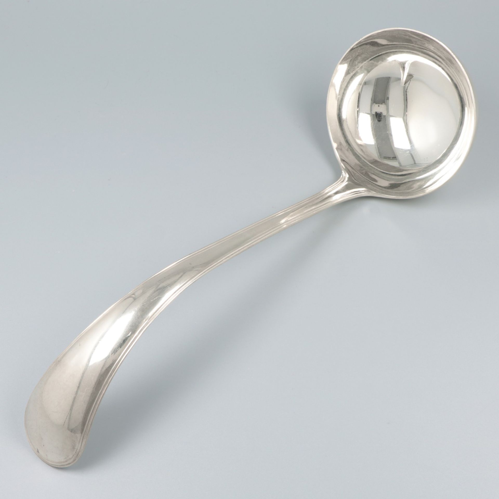 Soup spoon, silver.