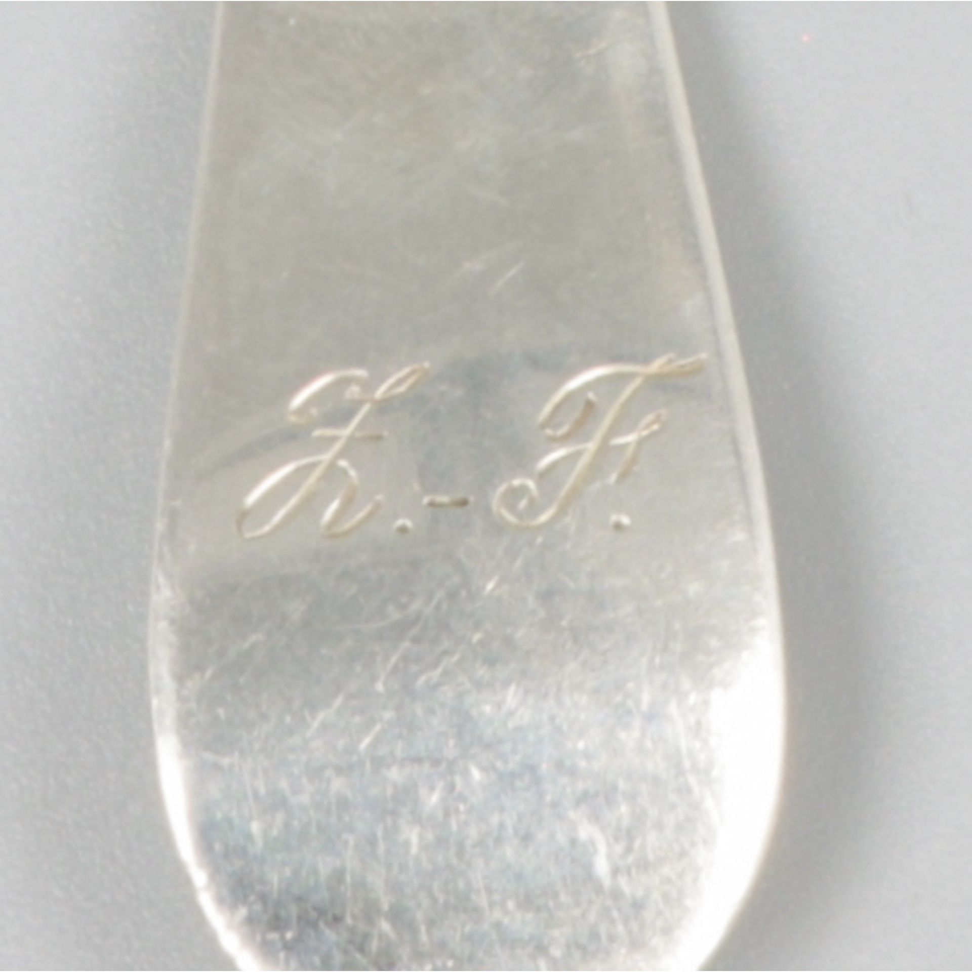 Sauce spoon and jam spoon silver. - Image 7 of 8