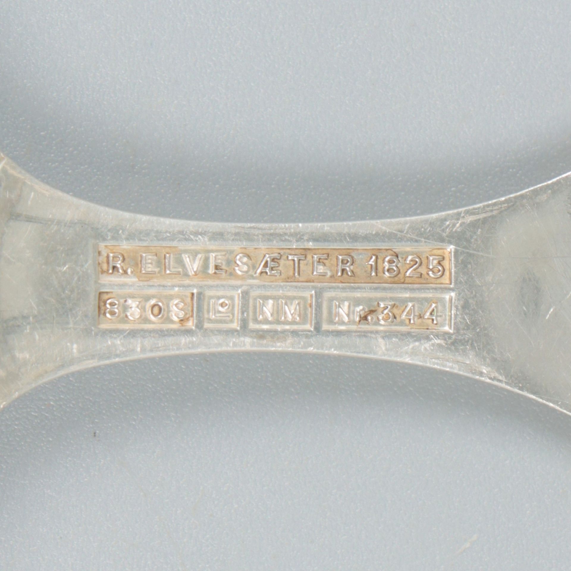 Jam spoon (Elvesæter no. 343) and serving fork (Elvesæter no. 344) (design by Brødrene Lohne, 1954)  - Image 7 of 7