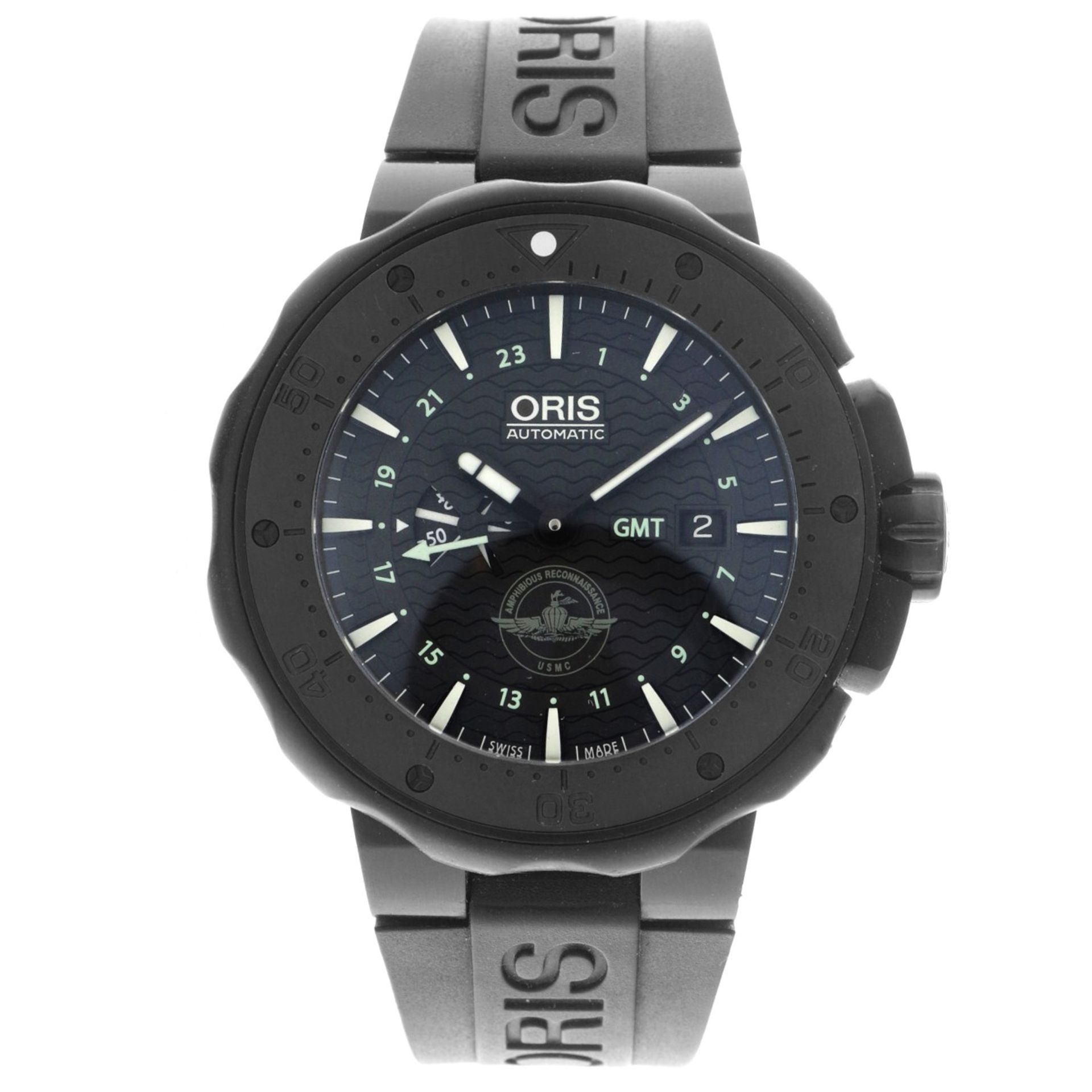 No Reserve - Oris Force Recon GMT 01 747 7715 7754 set - Men's watch - 2015.