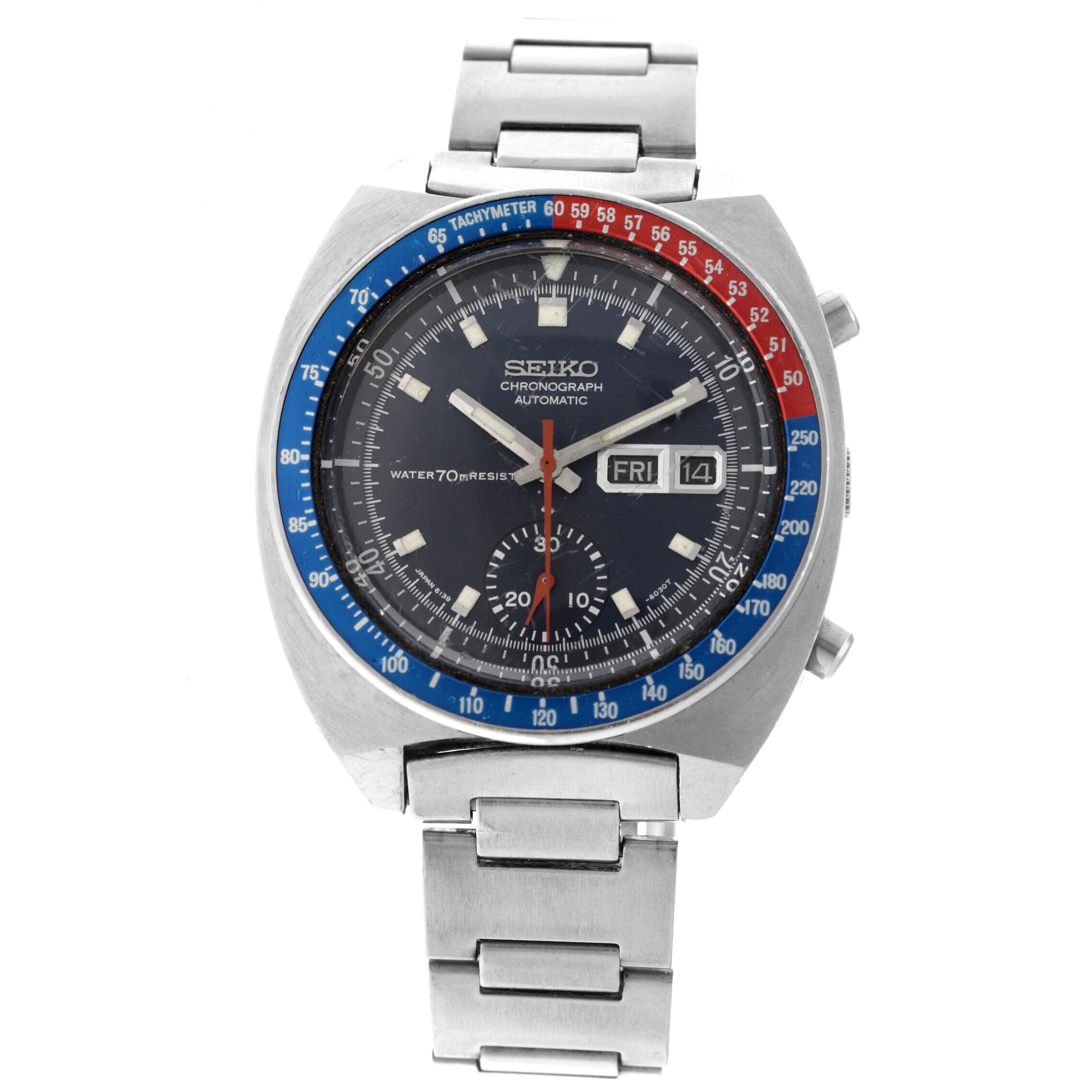 No Reserve - Seiko Pogue 'Pepsi' Chronograph Automatic 6139-6002 - Men's watch.