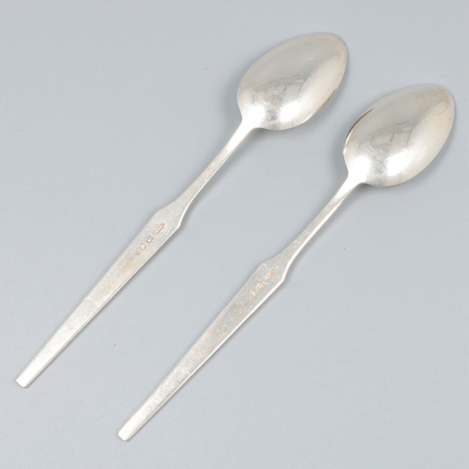 12-piece set of coffee spoons silver. - Bild 5 aus 6