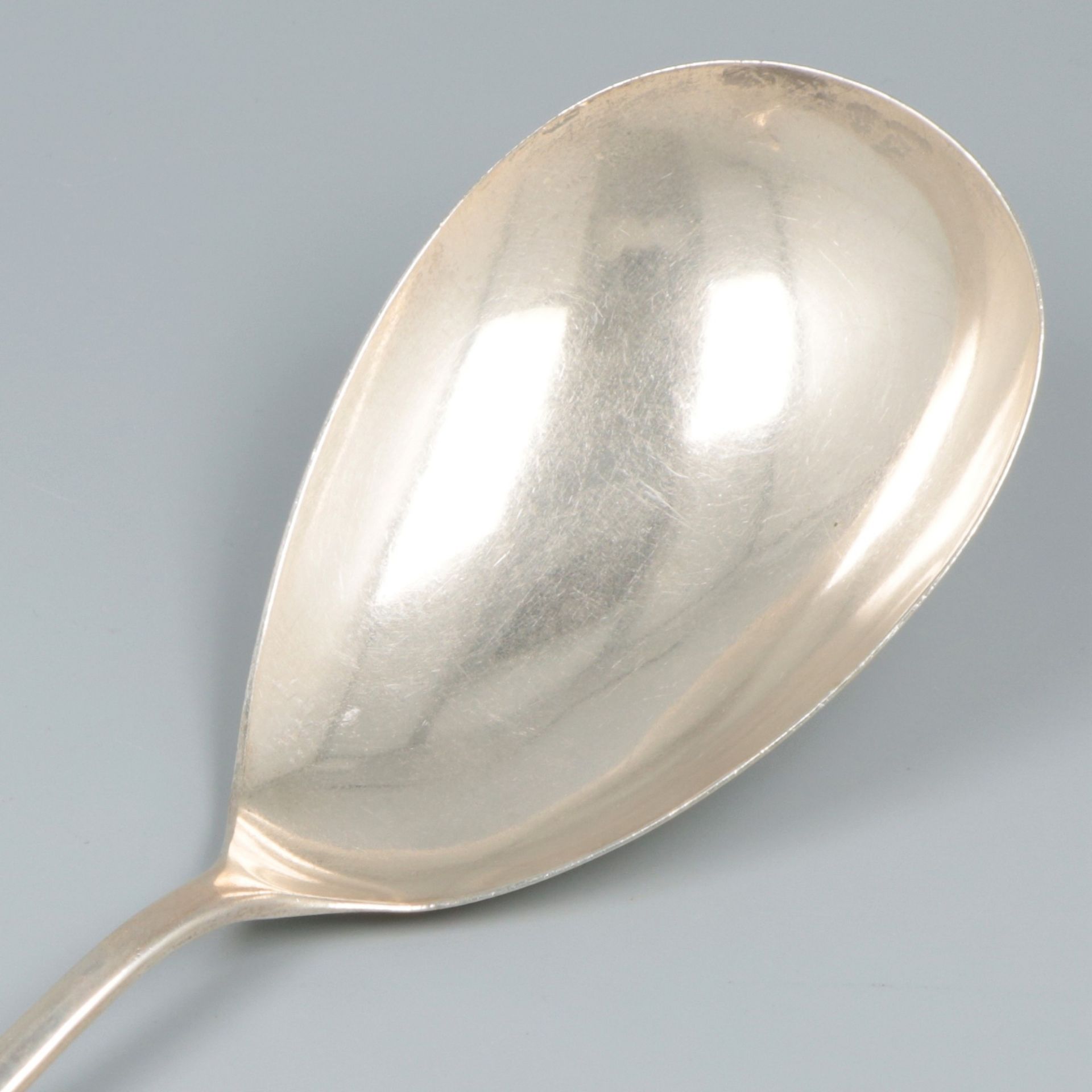 Rice serving spoon "Haags Lofje" silver. - Image 3 of 5