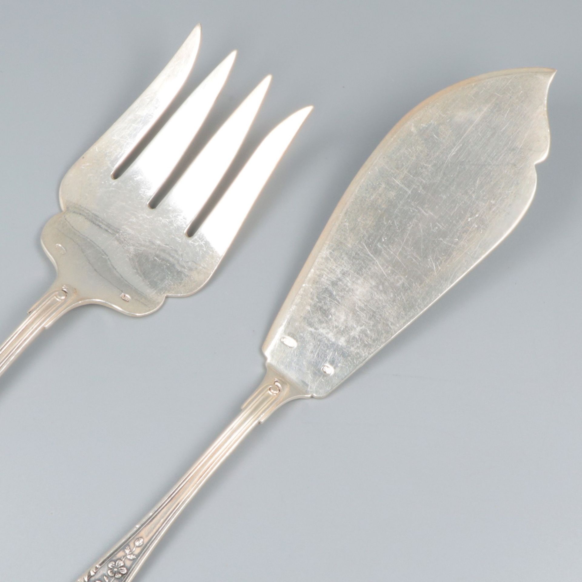 2-piece fish serving cutlery silver. - Image 2 of 5