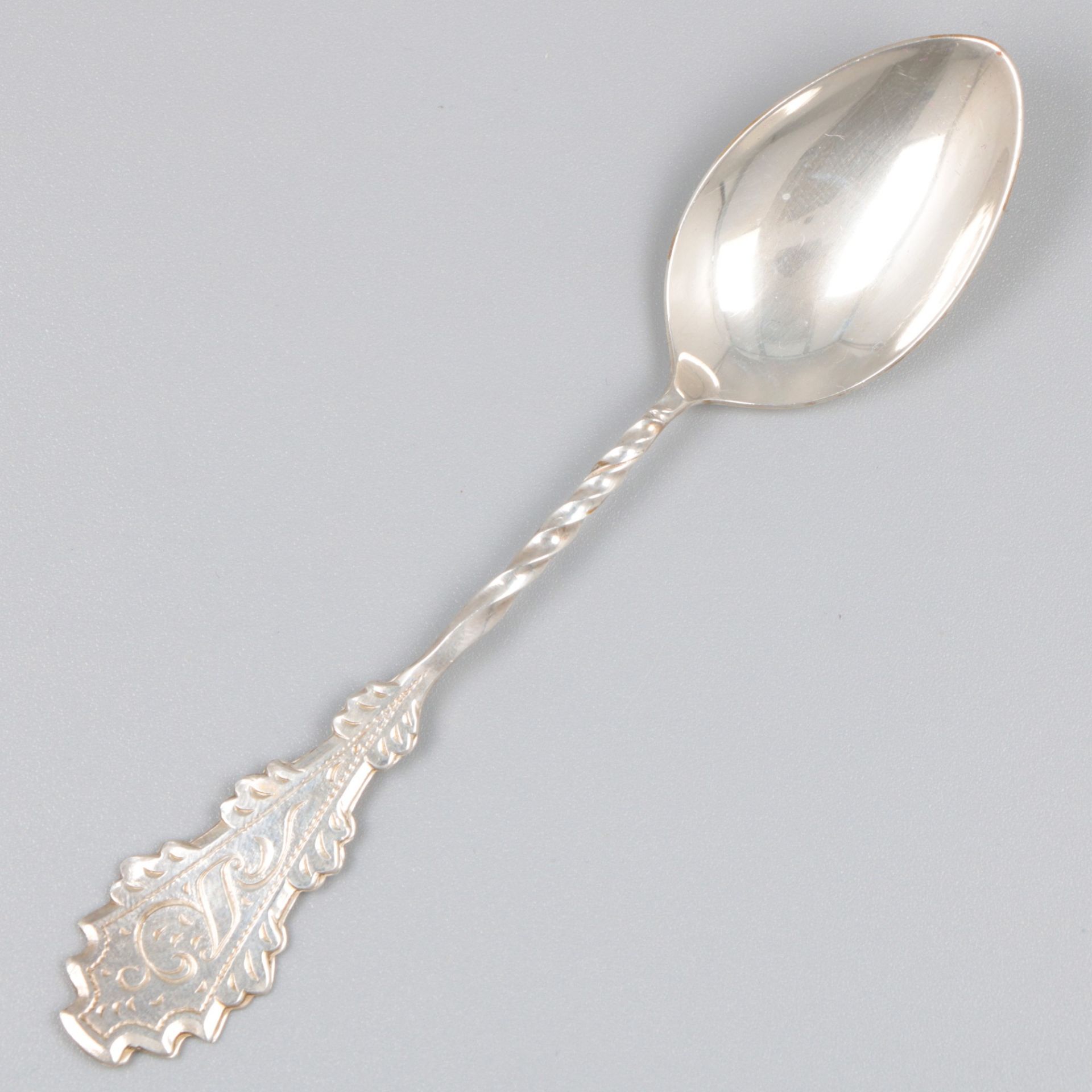 12-piece set of coffee / teaspoons silver. - Image 2 of 6