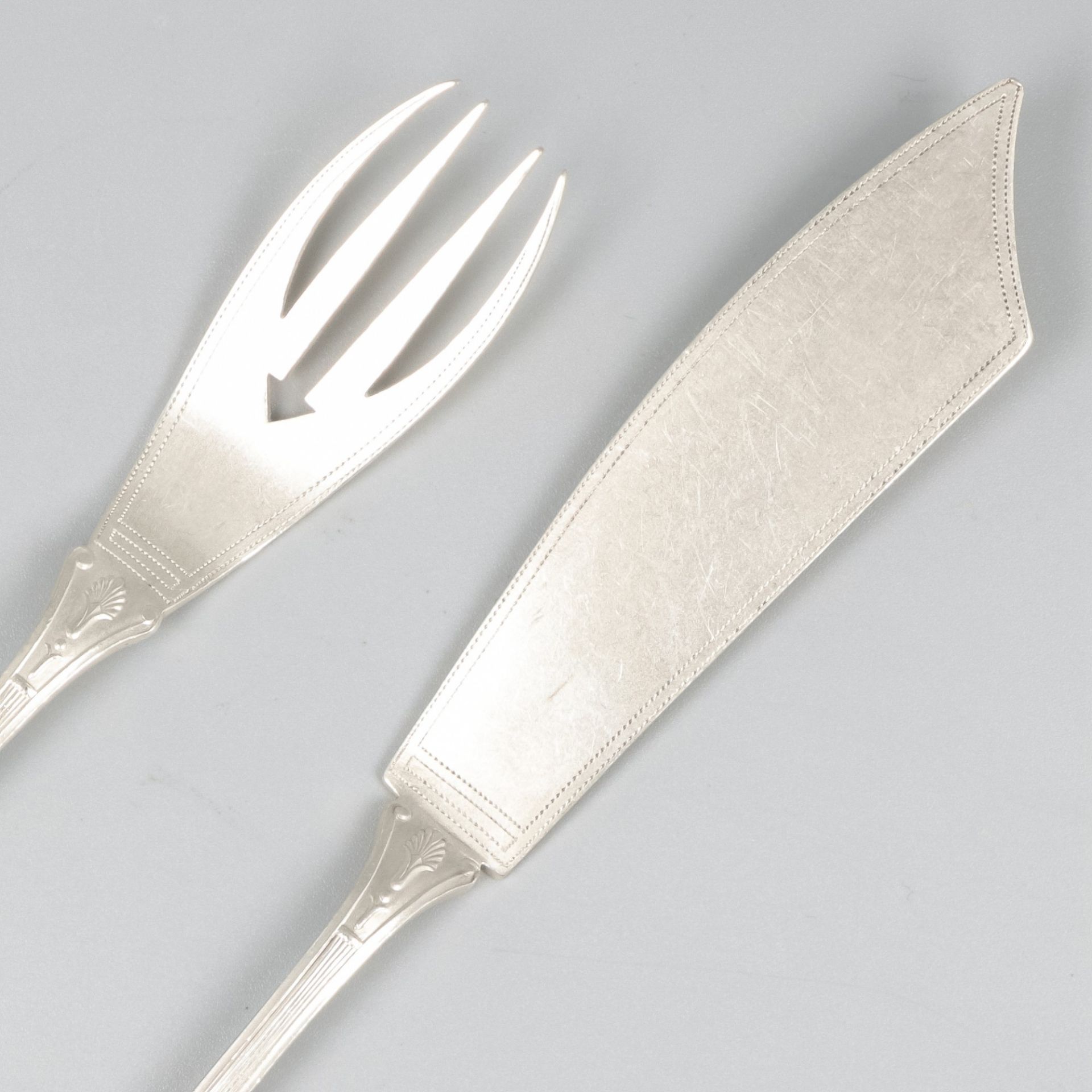 12-piece fish cutlery, silver. - Bild 4 aus 6