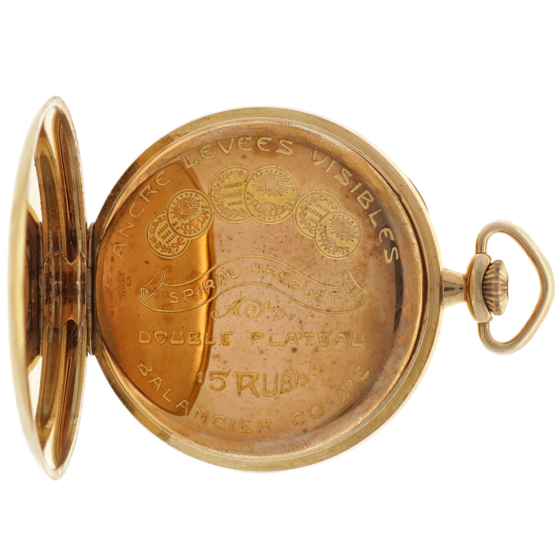 No Reserve - Chronometre Neutral 18K. 4057/8 - Men's pocket watch.  - Image 4 of 6