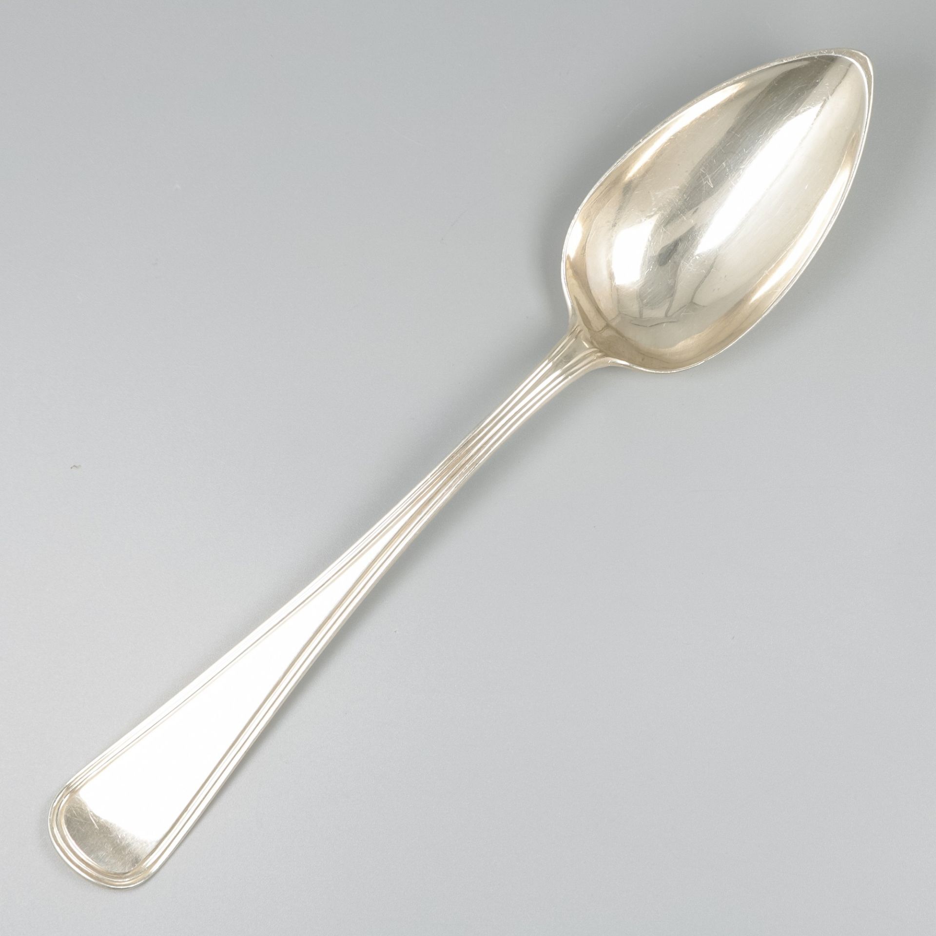 Vegetable serving spoon "Hollands Rondfilet",  silver.