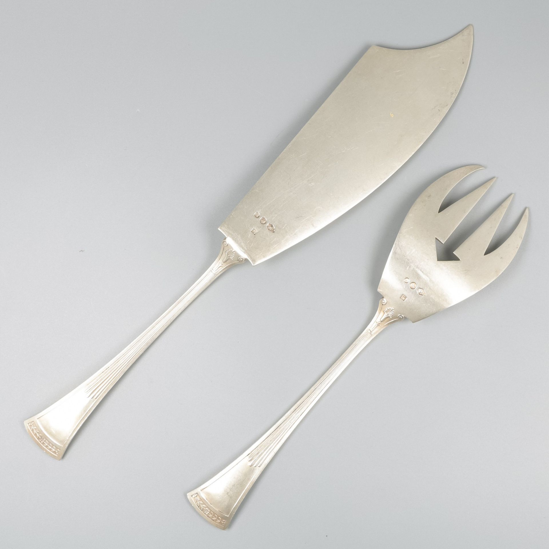 Fish cutlery silver. - Bild 2 aus 6