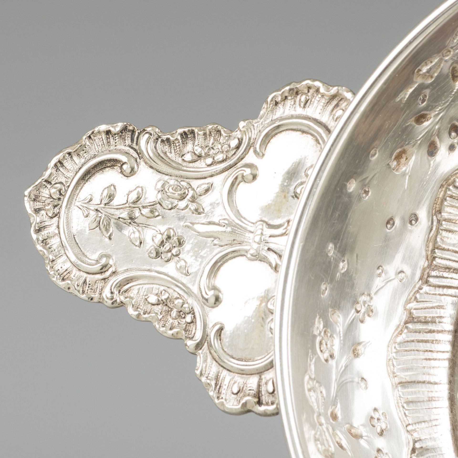 Covered dish with saucer, silver. - Image 3 of 6