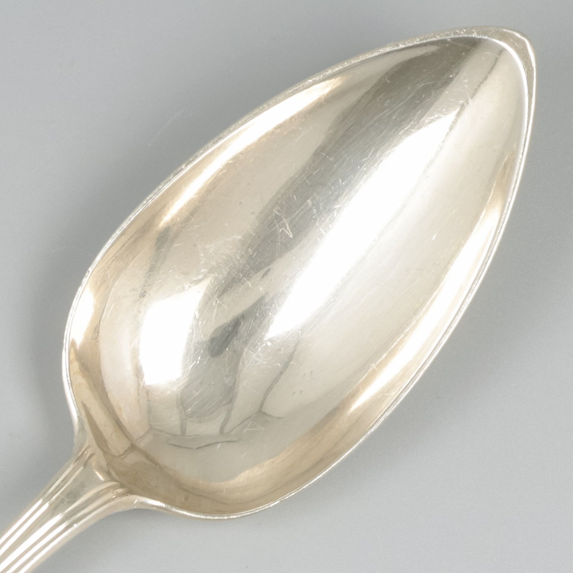 Vegetable serving spoon "Hollands Rondfilet",  silver. - Image 4 of 6