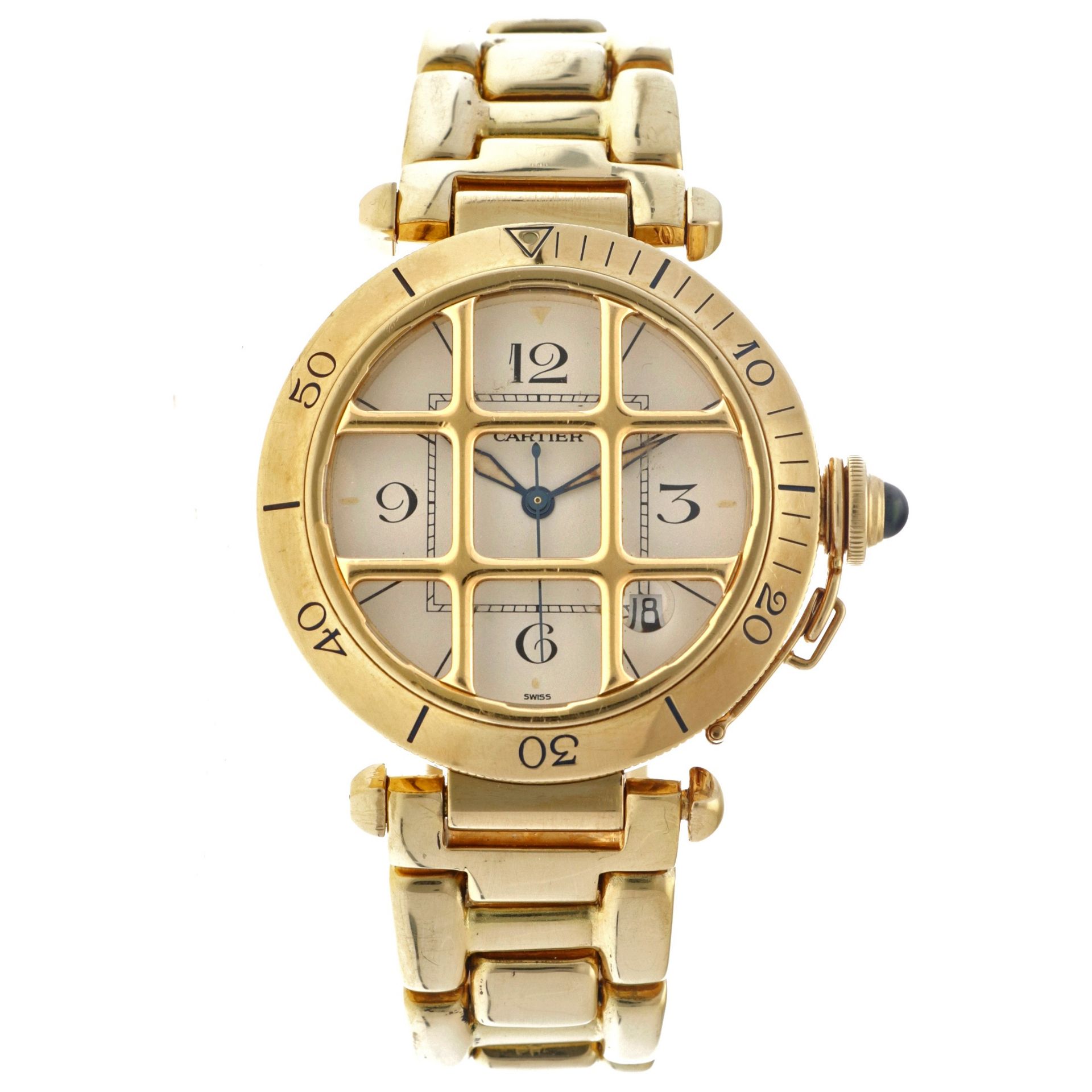 Cartier Pasha 18K. 1021 1 - Men's watch. 