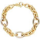 18K Bicolour gold Italian link bracelet.
