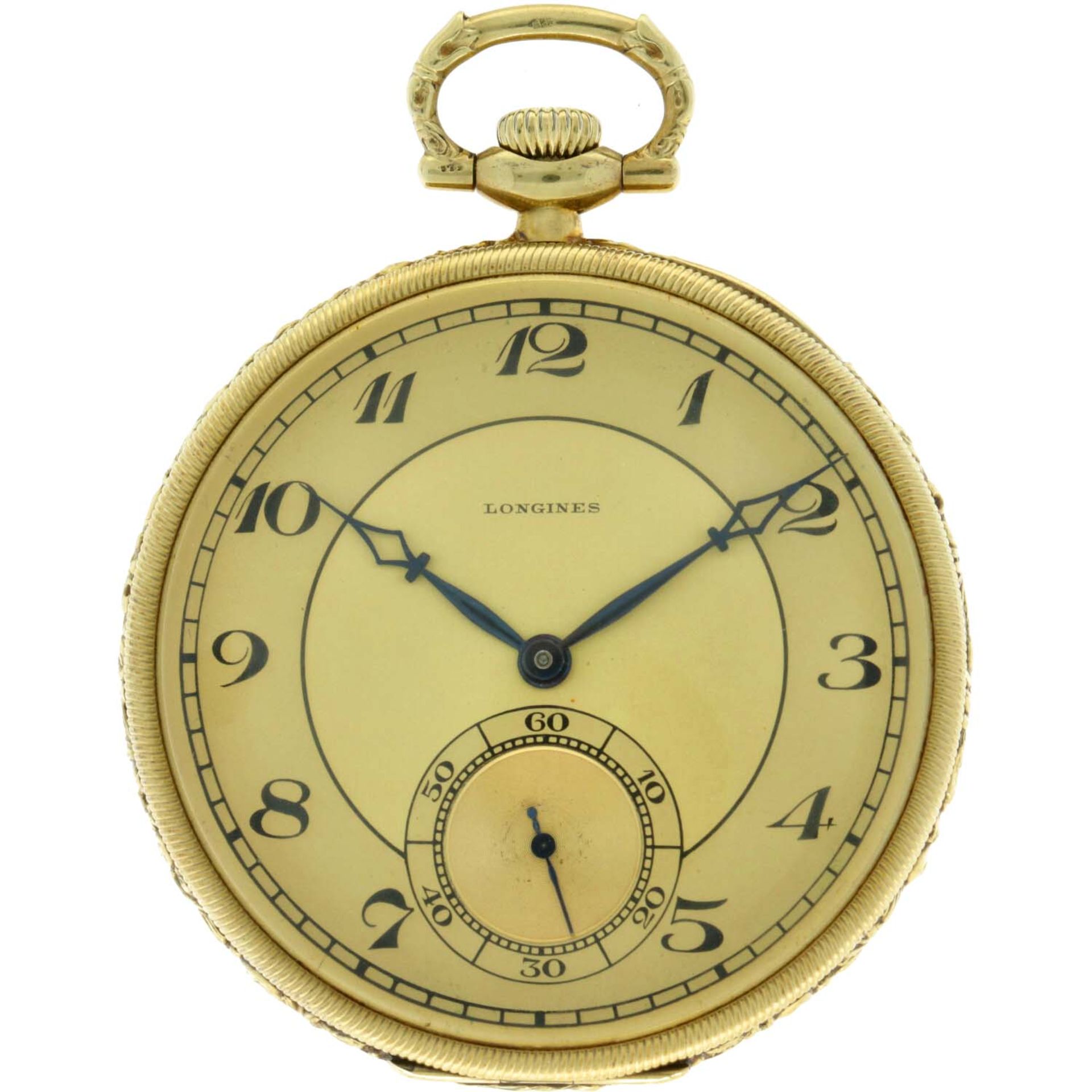 No Reserve - 14K Longines Vintage 14K. yellow gold pocket watch 4762699 - Men's pocket watch.