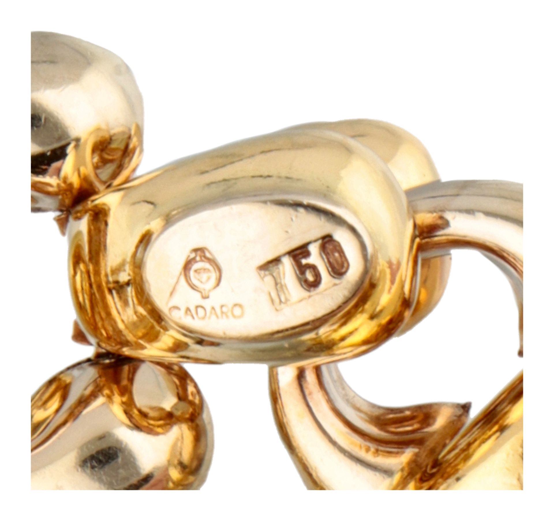 Cadaro 18K bicolour gold link bracelet. - Image 4 of 4