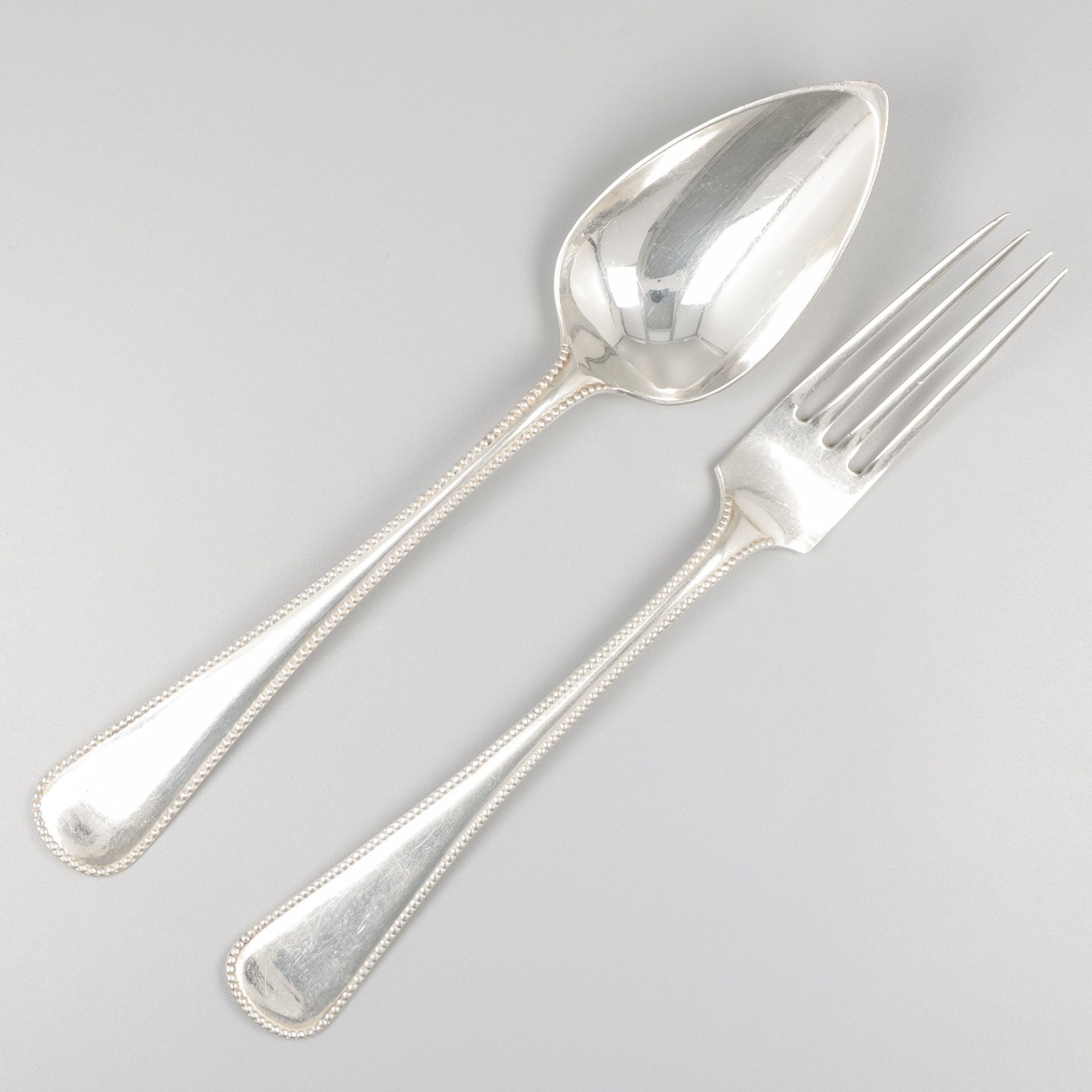 12-piece cutlery case, silver. - Image 8 of 8