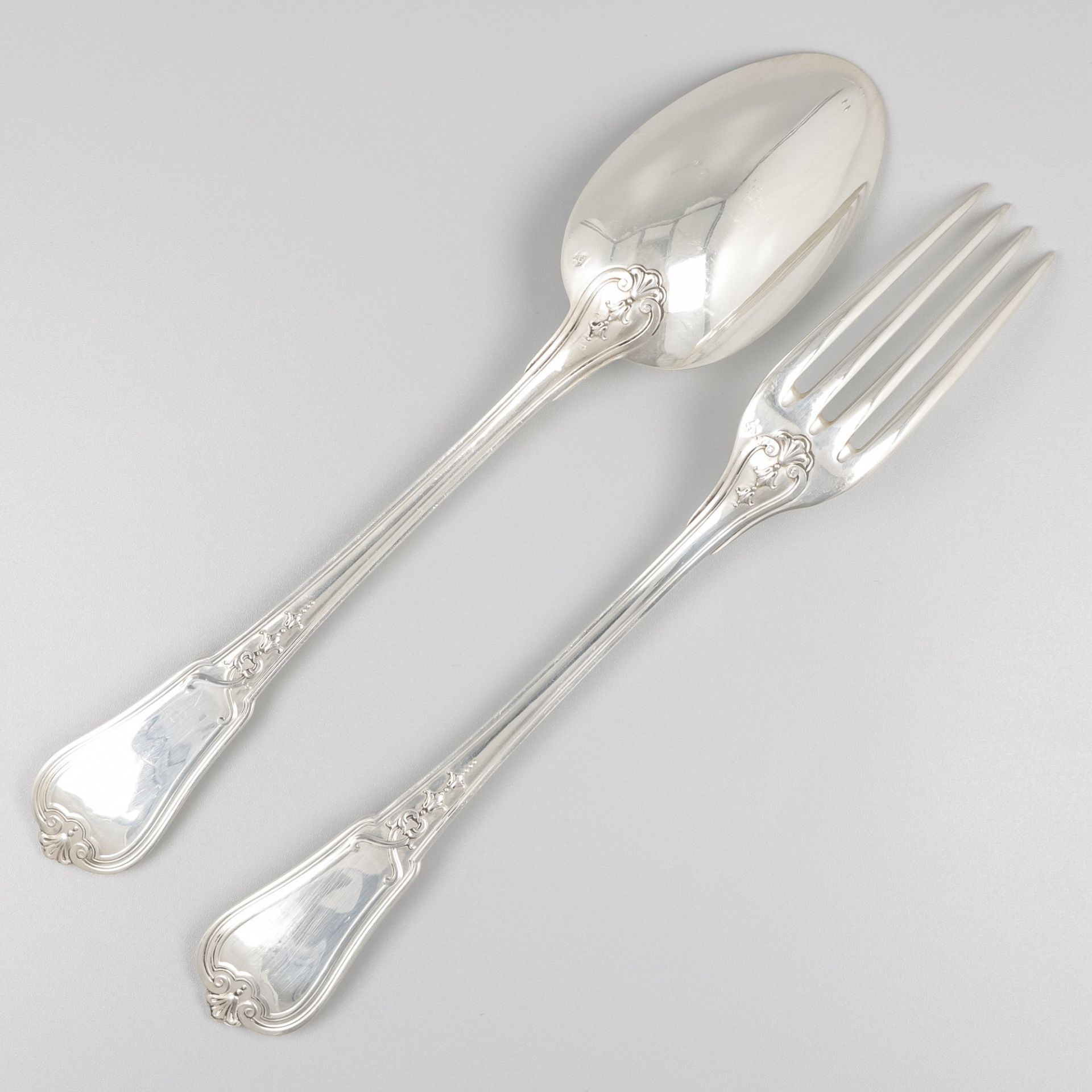 24-piece silver cutlery set. - Bild 5 aus 9