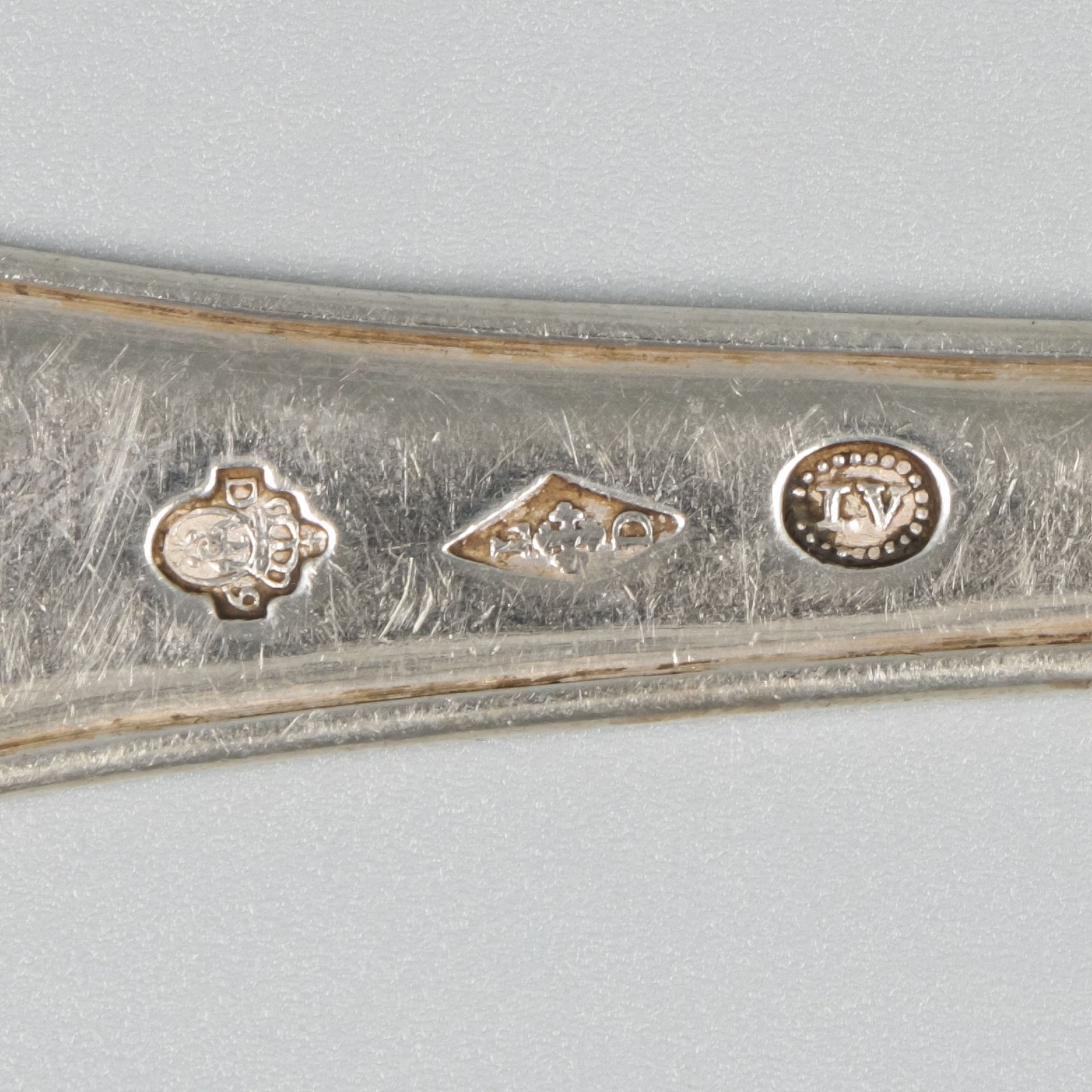 Silver dinner spoon, Turin, Sardinia, ca. 1815. - Image 6 of 6