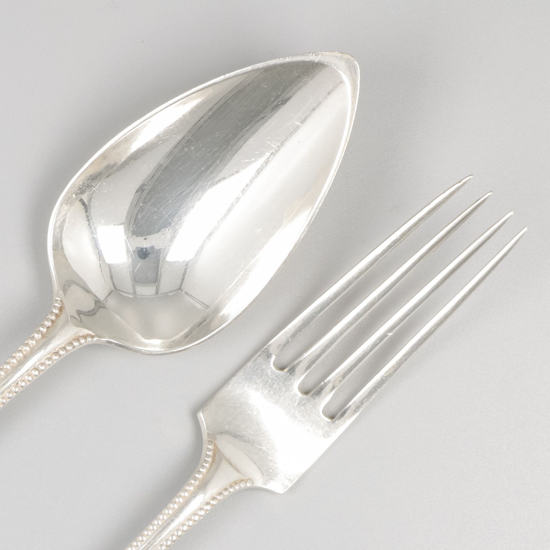 12-piece cutlery case, silver. - Image 6 of 8