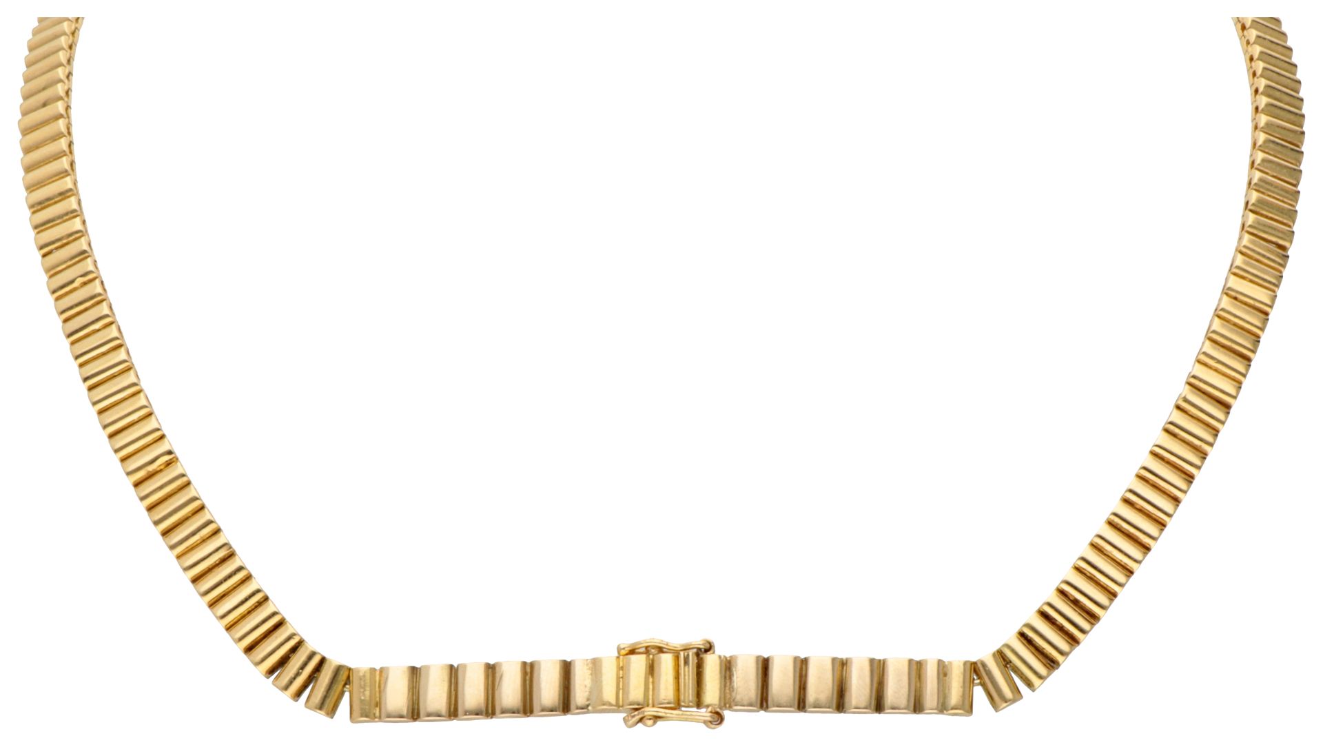 Aras 14K yellow gold choker set with natural rubies of approx. 3.44 ct. and approx. 0.80 ct. diamond - Bild 3 aus 3