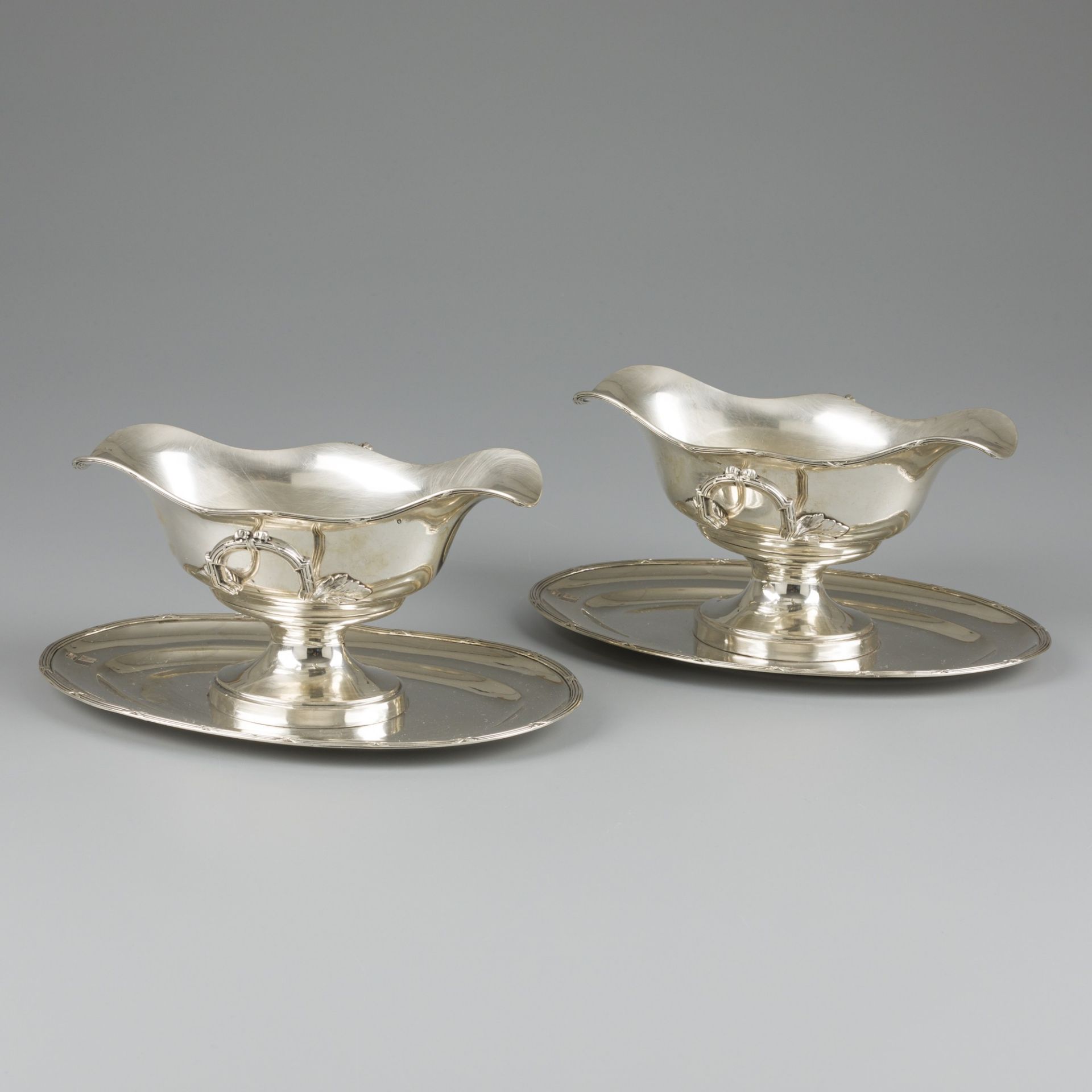 2-piece set of silver sauce boats, (Louis Coignet, Paris ca. 1889-93.