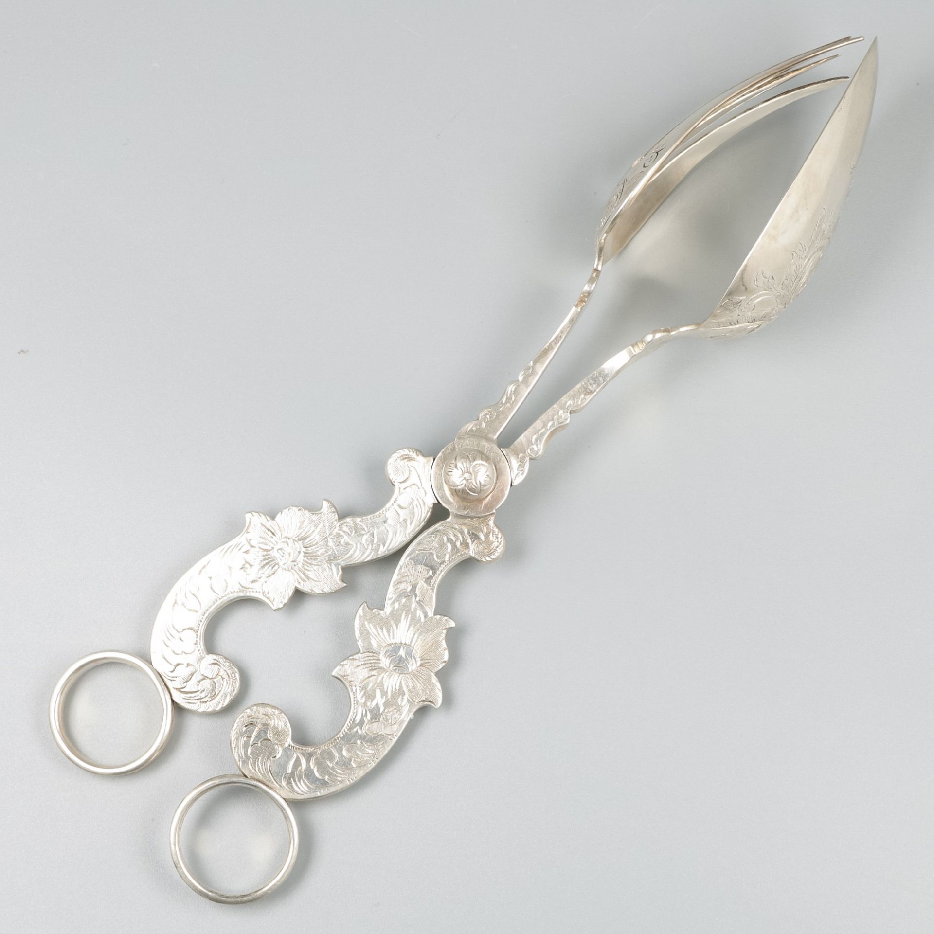 Salad tongs silver. - Image 3 of 6