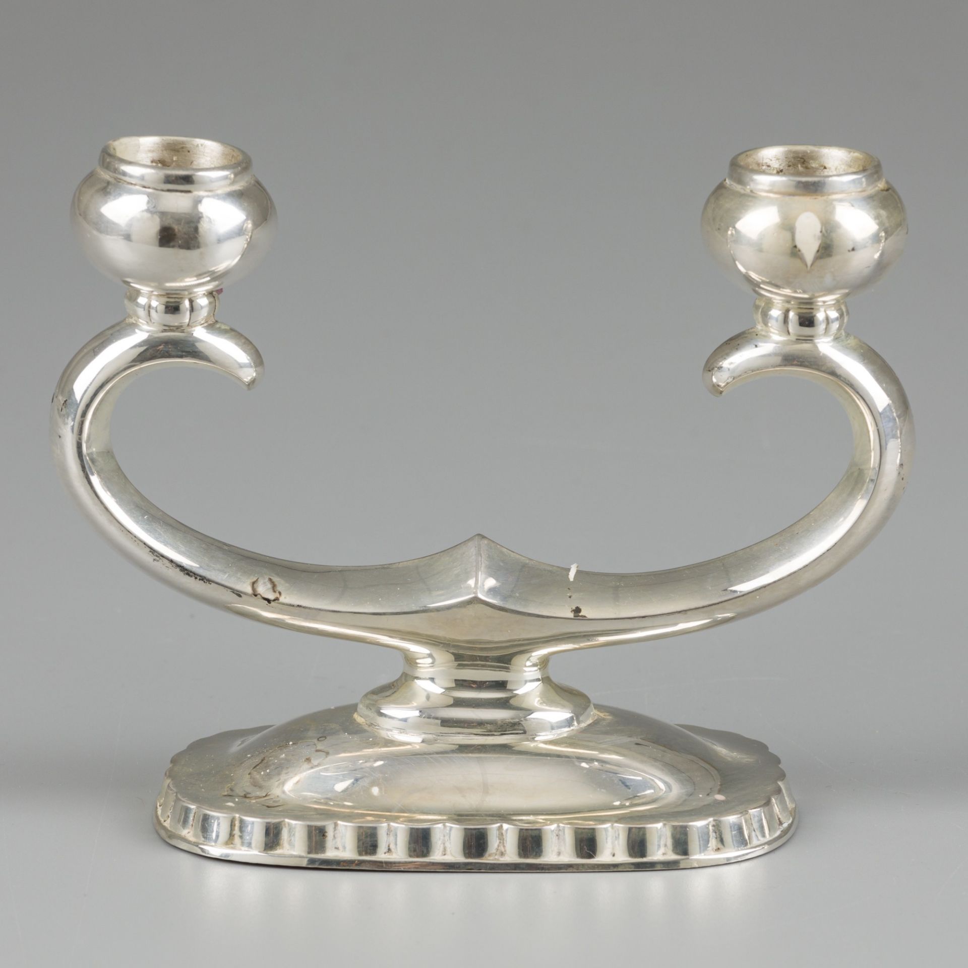 2-piece set of candlesticks silver. - Image 2 of 5