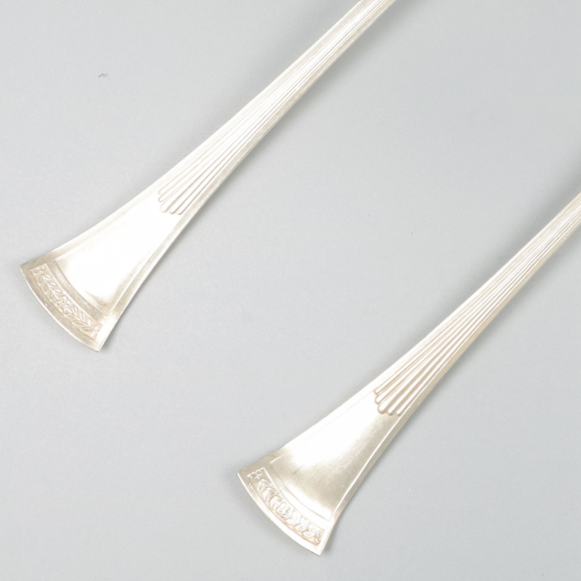 Salad servers silver. - Image 4 of 6