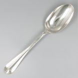 Large silver dinner spoon, J. Zinger, Amsterdam 1937.