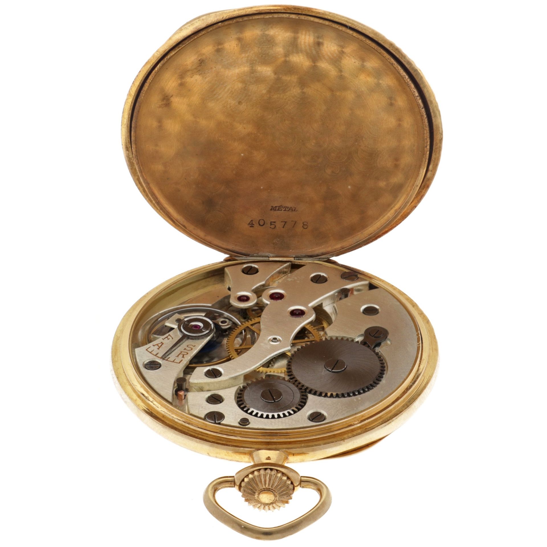 No Reserve - Chronometre Neutral 18K. 4057/8 - Men's pocket watch.  - Image 5 of 6