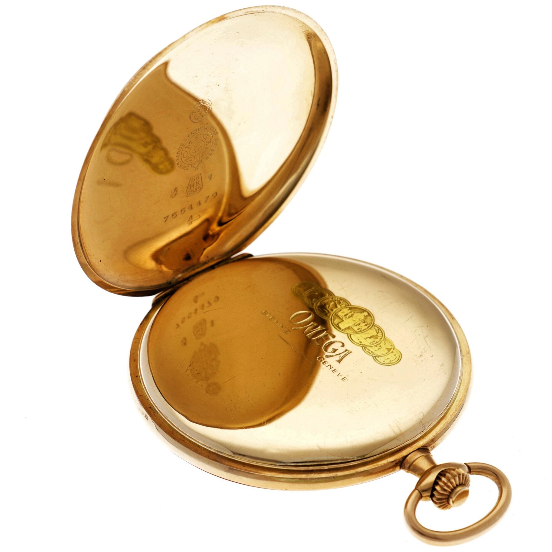 Omega - Men's pocket watch 14K. yellow gold - 1916. - Image 5 of 6
