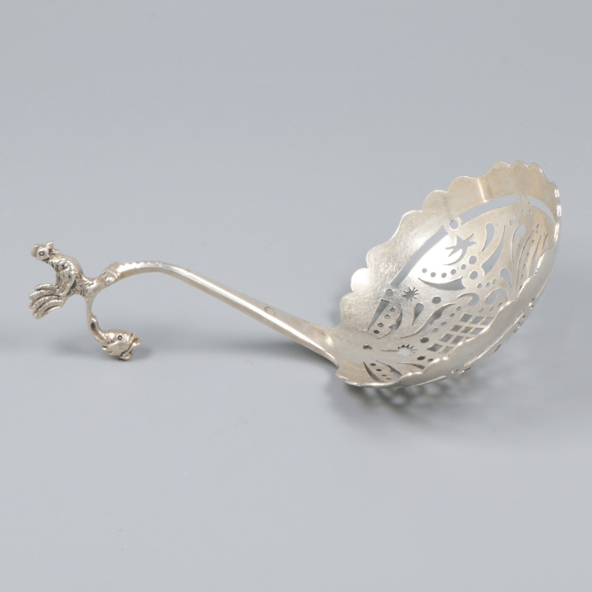 Silver sifter spoon. - Image 3 of 6