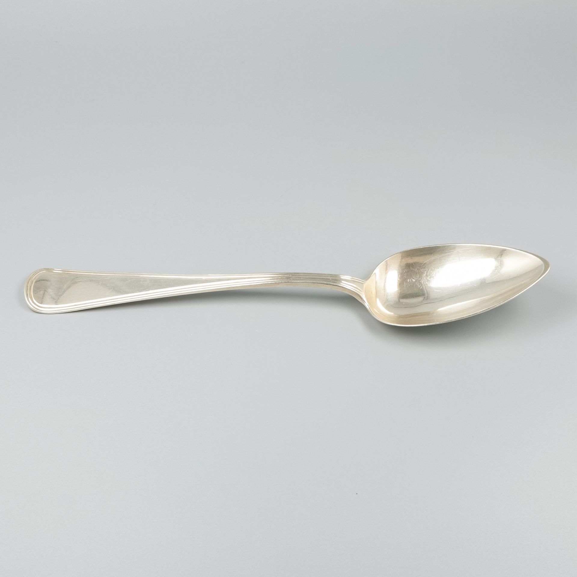 Vegetable serving spoon "Hollands Rondfilet",  silver. - Image 3 of 6