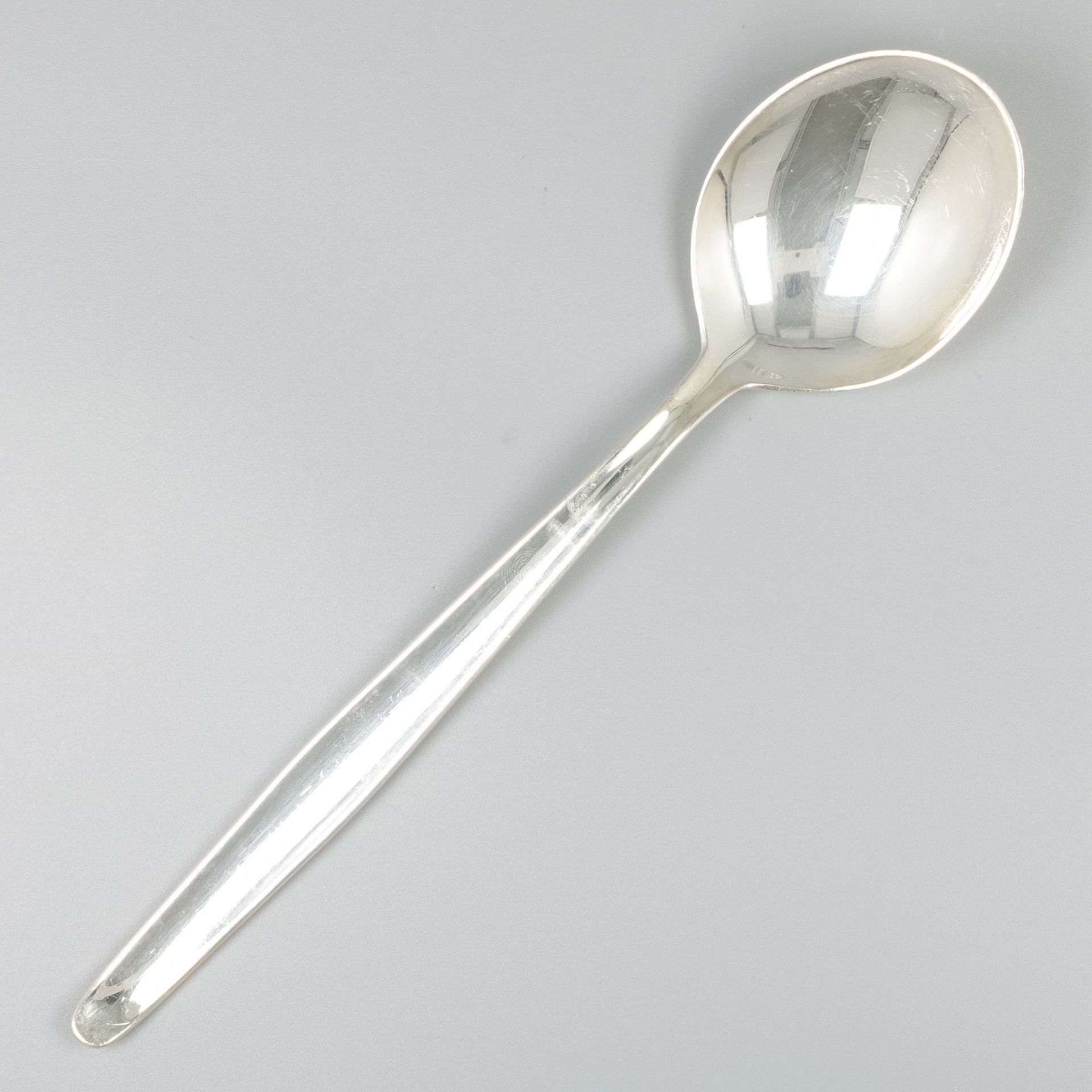 6-piece set of silver dinner spoons, model Jeunesse, design Gustav Beran. - Image 2 of 6