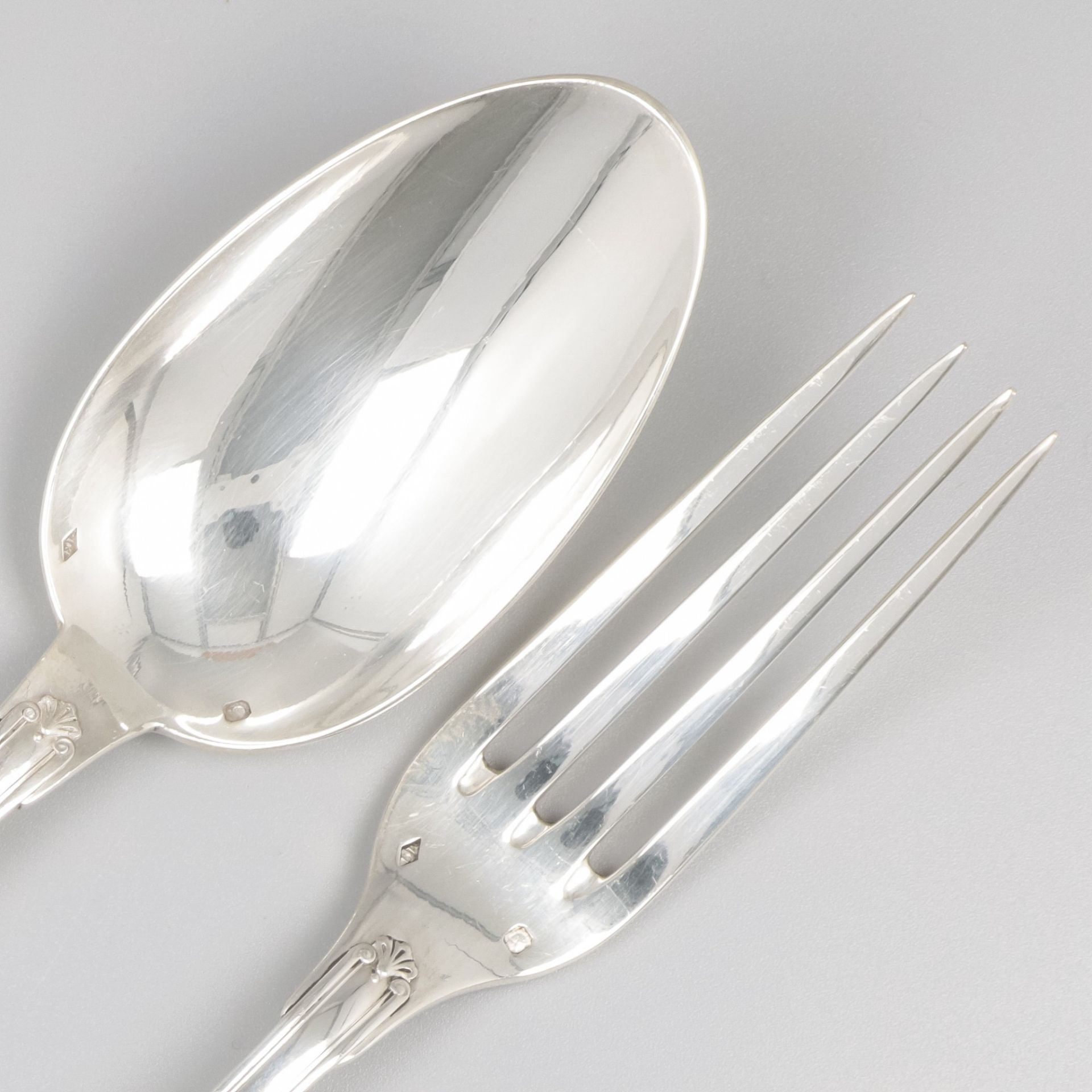 24-piece silver cutlery set. - Bild 6 aus 9