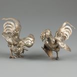Set of ruffs tablepieces(2), silver.