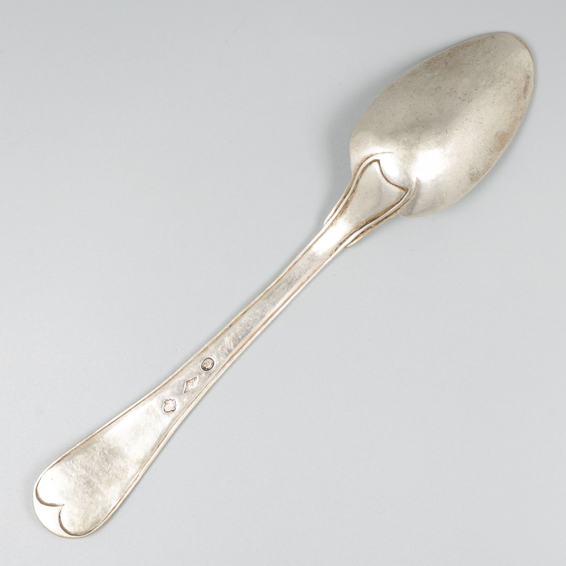Silver dinner spoon, Turin, Sardinia, ca. 1815. - Image 2 of 6