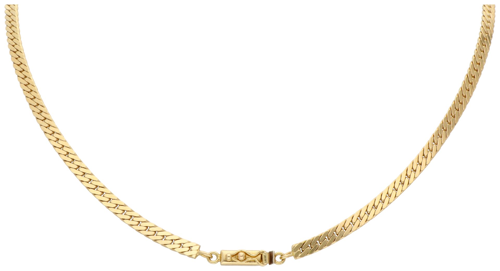 18K Yellow gold horn pendant set with diamond. - Bild 3 aus 5