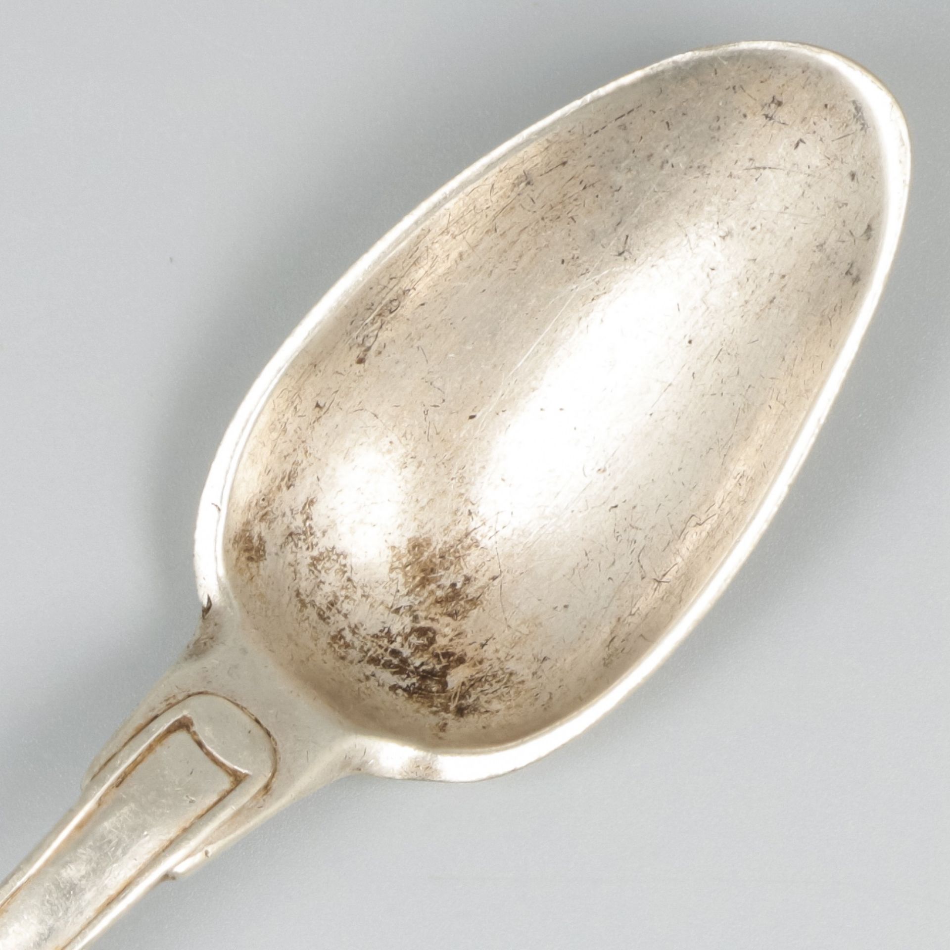 Silver dinner spoon, Turin, Sardinia, ca. 1815. - Image 4 of 6