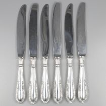 No reserve - 6-piece set of knives, model Grand Paris, silver.